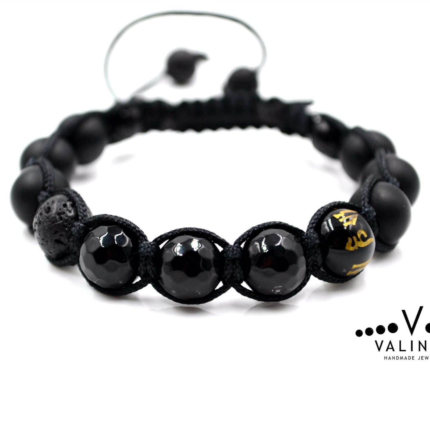 Men's Mantra Bracelet Tibetan Bracelet Black Macrame Bracelet Black Onyx Bracelet Agate Bracelet Gift for Men Adjustable Stone Bracelet - Shamballa Bracelet - Mantra Bracelet - Birthstone Bracelet - Gemstone Bracelet Men - Chakra Bracelet - Macrame Bracelet - Healing Bracelet - Valinde