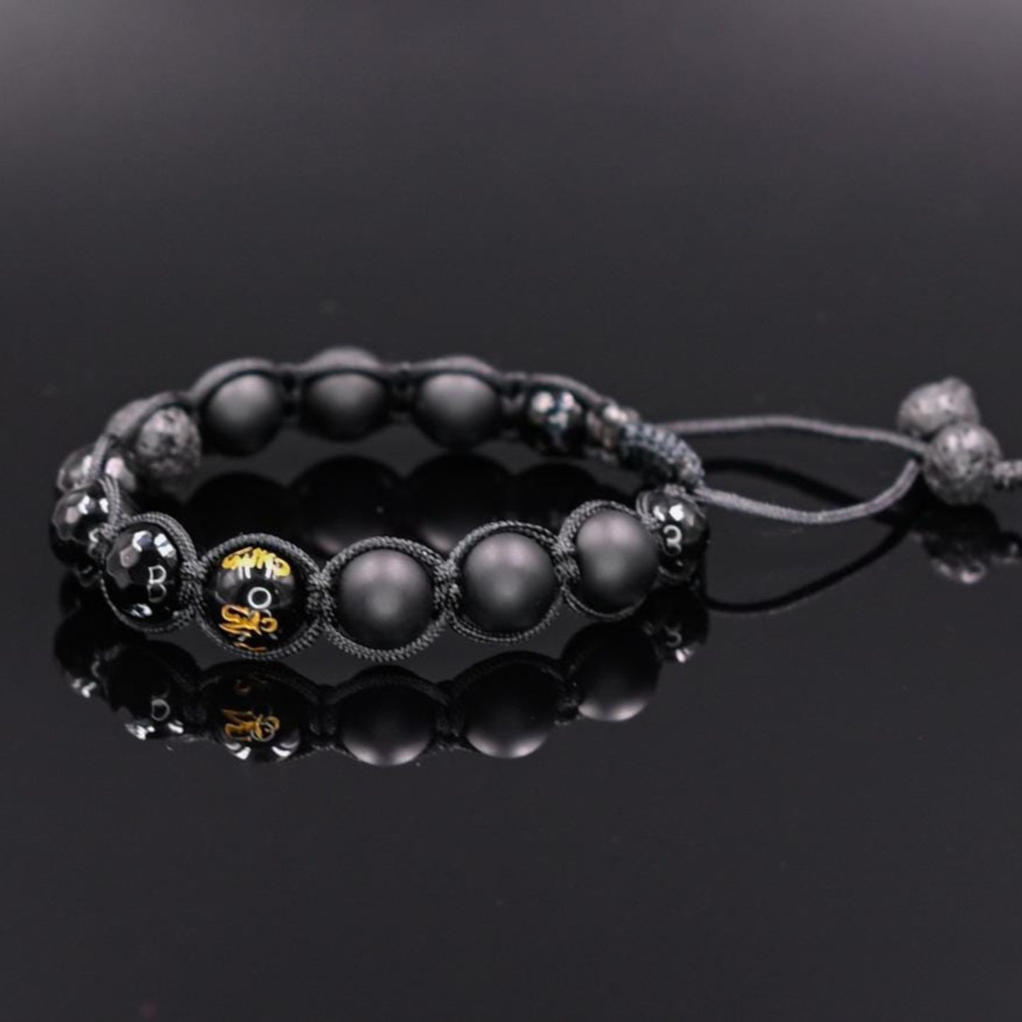 Men's Mantra Bracelet Tibetan Bracelet Black Macrame Bracelet Black Onyx Bracelet Agate Bracelet Gift for Men Adjustable Stone Bracelet - Shamballa Bracelet - Mantra Bracelet - Birthstone Bracelet - Gemstone Bracelet Men - Chakra Bracelet - Macrame Bracelet - Healing Bracelet - Valinde