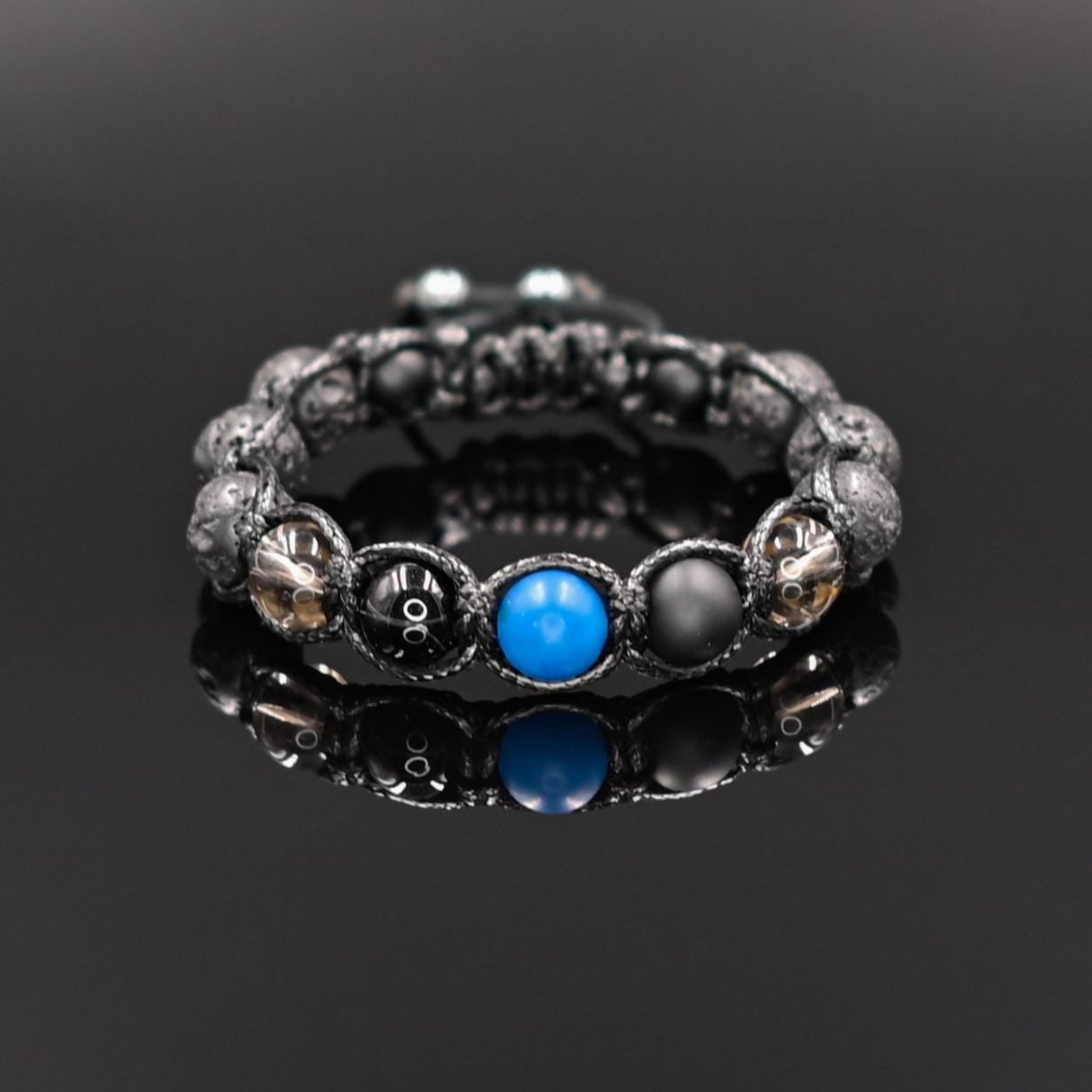 Men's Lava Stone Bracelet Crystal Bracelet Beaded Bracelet Gemstone Bracelet Agate Bracelet Macrame Bracelet Gift for Men Stone Bracelet- Shamballa Bracelet - Mantra Bracelet - Birthstone Bracelet - Gemstone Bracelet Men - Chakra Bracelet - Macrame Bracelet - Healing Bracelet - Gift for Father-Valinde