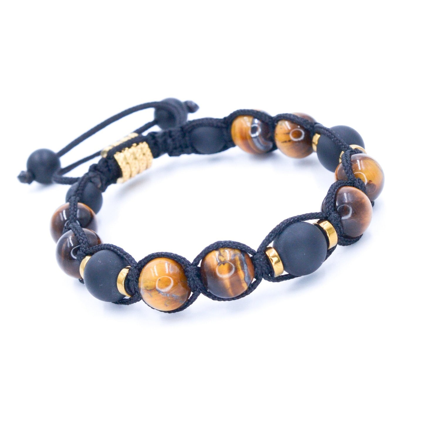 Herren Tigerauge Armband Perlenarmband Tigerauge Armband Makramee Armband Onyx Armband Edelstein Armband Geschenk für Männer Stein Armband - Shamballa Bracelet - Mantra Bracelet - Birthstone Bracelet - Gemstone Bracelet Men - Chakra Bracelet - Macrame Bracelet - Healing Bracelet - Valinde