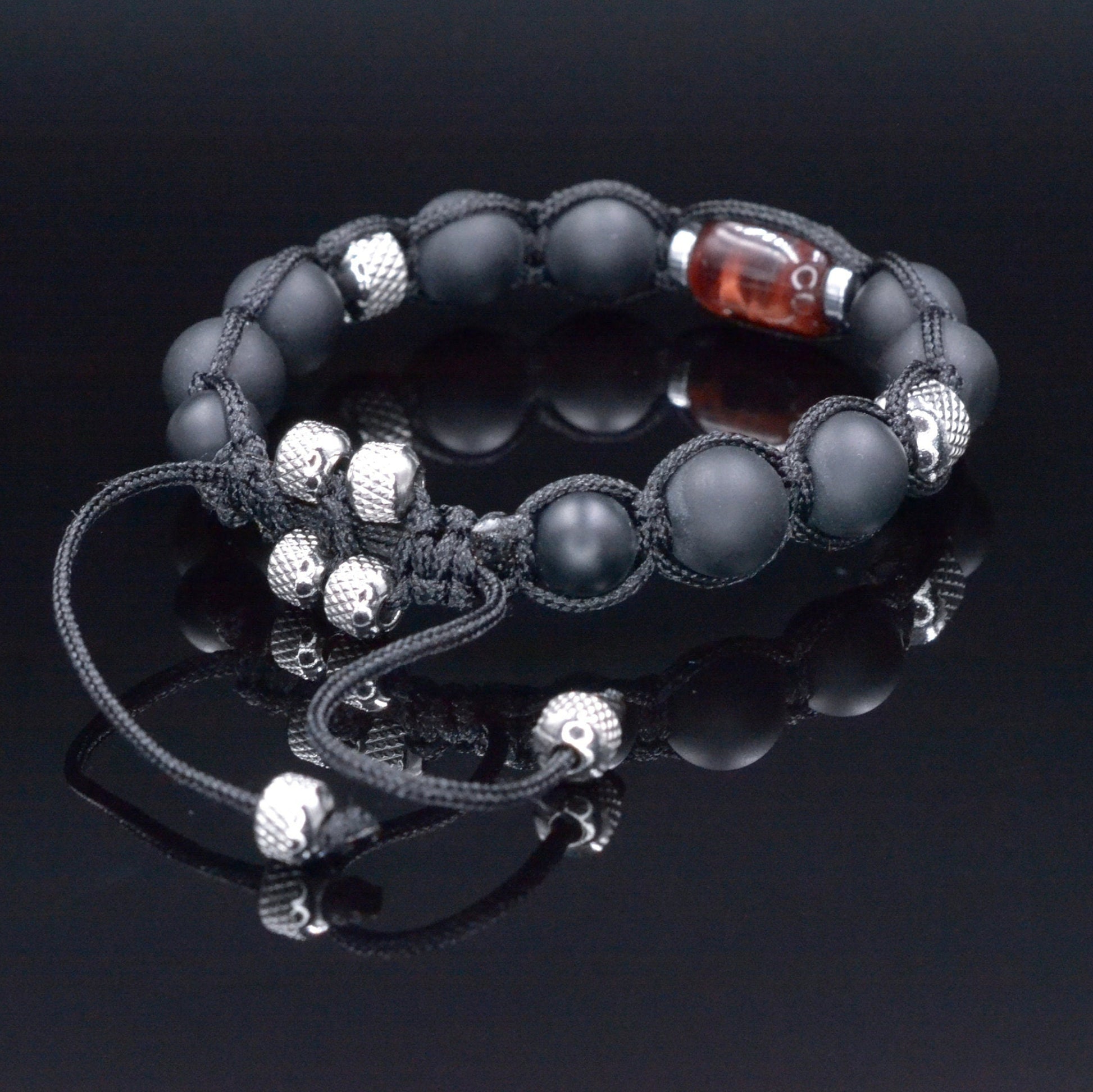 Tiger's Eye Bracelet Men - Men's Black Onyx Adjustable Bracelet - Gift for Men - Tiger Eye Hematite Crystal Braided Bracelet - Gift for Him  Red Tiger's Eye Bracelet for Men - Men's Black Onyx Bracelet - Stainless Steel Beaded Macrame Bracelet - Adjustable Bracelet - Gift for Men - Shamballa Bracelet - Birthstone Bracelet - Gemstone Bracelet Men - Chakra Bracelet - Macrame Bracelet - Healing Bracelet - Valinde