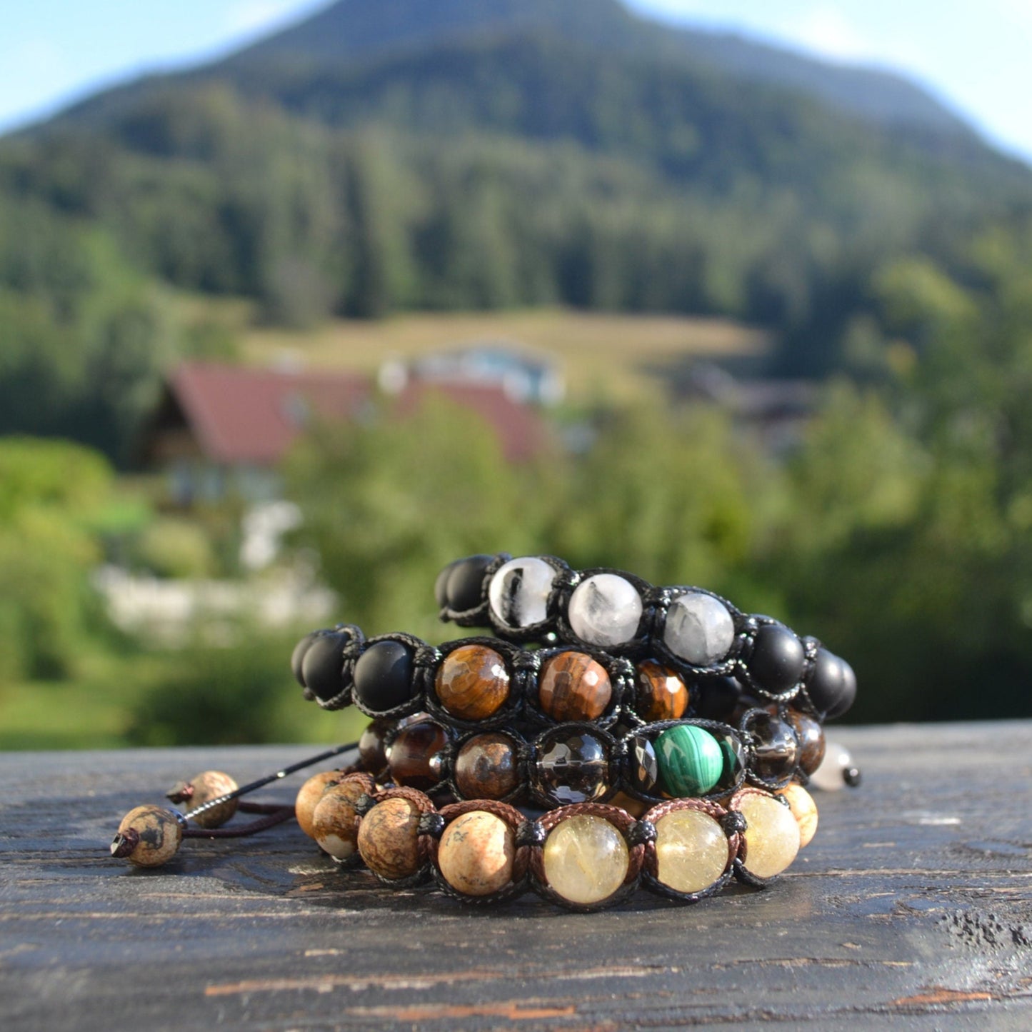 Rutilated Quartz Bracelet Men - Adjustable Macrame Bracelet - Men's Black Onyx Braided Bracelet - Gift for Men - Crystal Beaded Bracelet - Shamballa Bracelet - Birthstone Bracelet - Gemstone Bracelet Men - Chakra Bracelet - Macrame Bracelet - Healing Bracelet - Valinde - Shamballa Bracelet - Birthstone Bracelet - Gemstone Bracelet Men - Chakra Bracelet - Macrame Bracelet - Healing Bracelet - Valinde