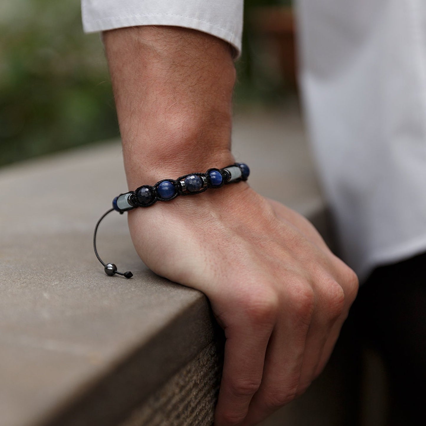 Men's Abalone Shell Bracelet Smoky Quartz Bracelet Exclusive Gemstone Bracelet Black Agate Bracelet Luxury Bracelet Crystal Bracelet For Men - Shamballa Bracelet - Birthstone Bracelet - Gemstone Bracelet Men - Chakra Bracelet - Macrame Bracelet - Healing Bracelet - Valinde