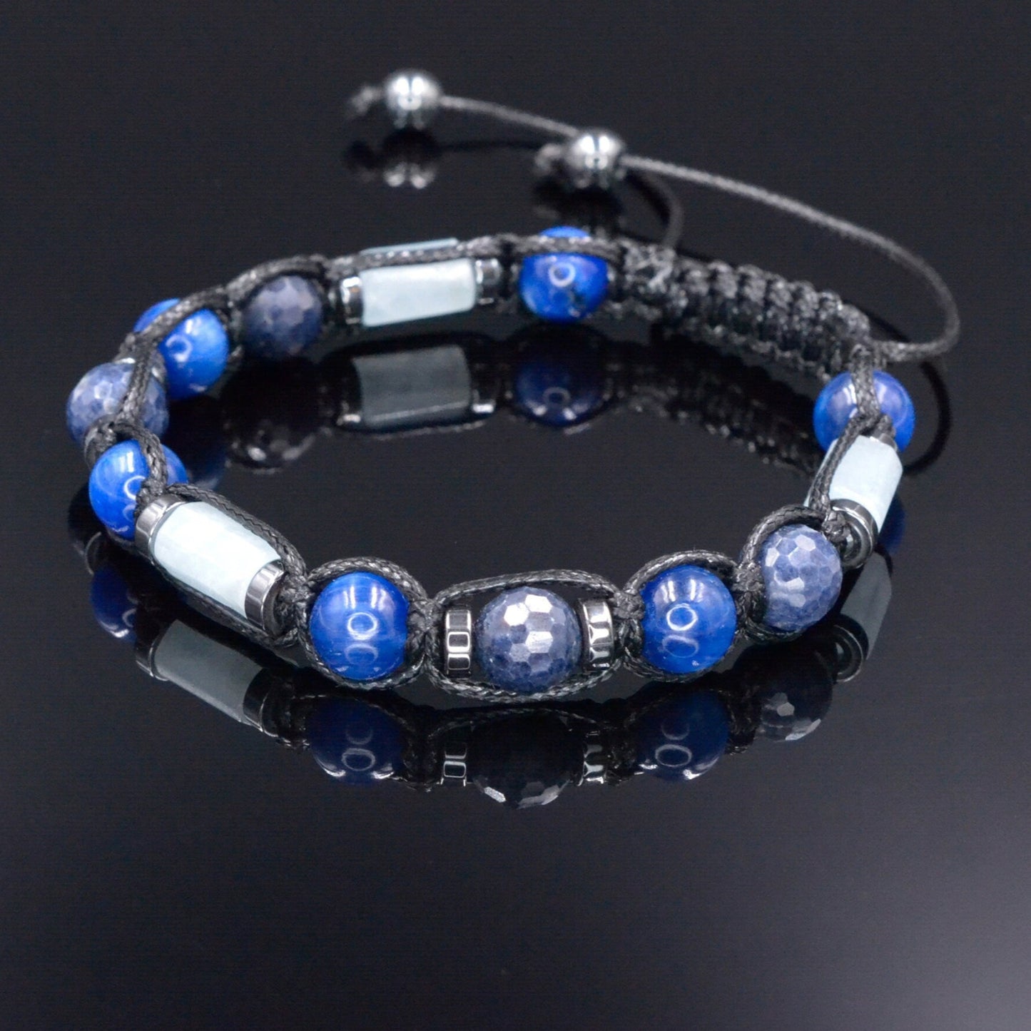 Men's Abalone Shell Bracelet Smoky Quartz Bracelet Exclusive Gemstone Bracelet Black Agate Bracelet Luxury Bracelet Crystal Bracelet For Men - Shamballa Bracelet - Birthstone Bracelet - Gemstone Bracelet Men - Chakra Bracelet - Macrame Bracelet - Healing Bracelet - Valinde
