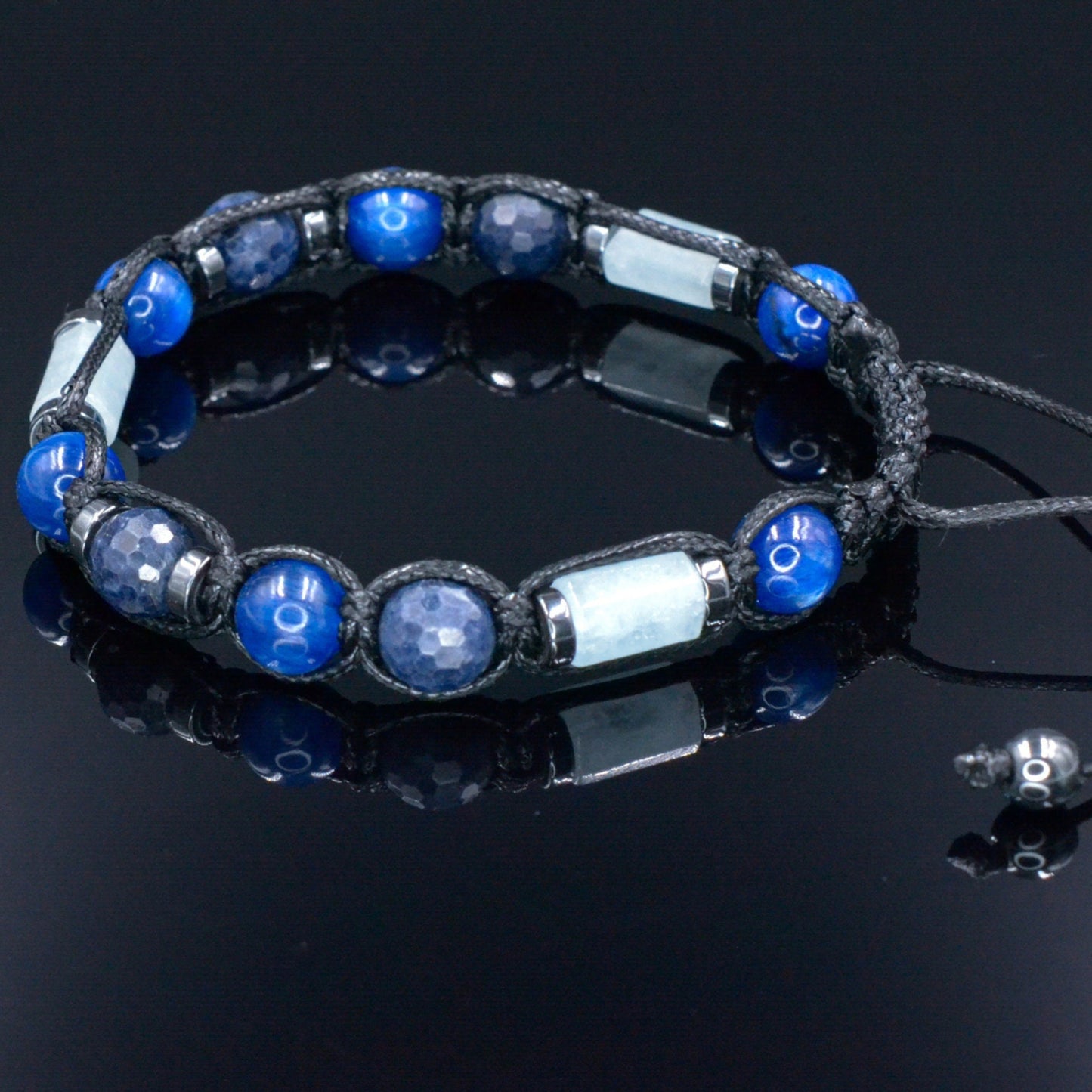Men's Abalone Shell Bracelet Smoky Quartz Bracelet Exclusive Gemstone Bracelet Black Agate Bracelet Luxury Bracelet Crystal Bracelet For Men - Shamballa Bracelet - Birthstone Bracelet - Gemstone Bracelet Men - Chakra Bracelet - Macrame Bracelet - Healing Bracelet - Valinde