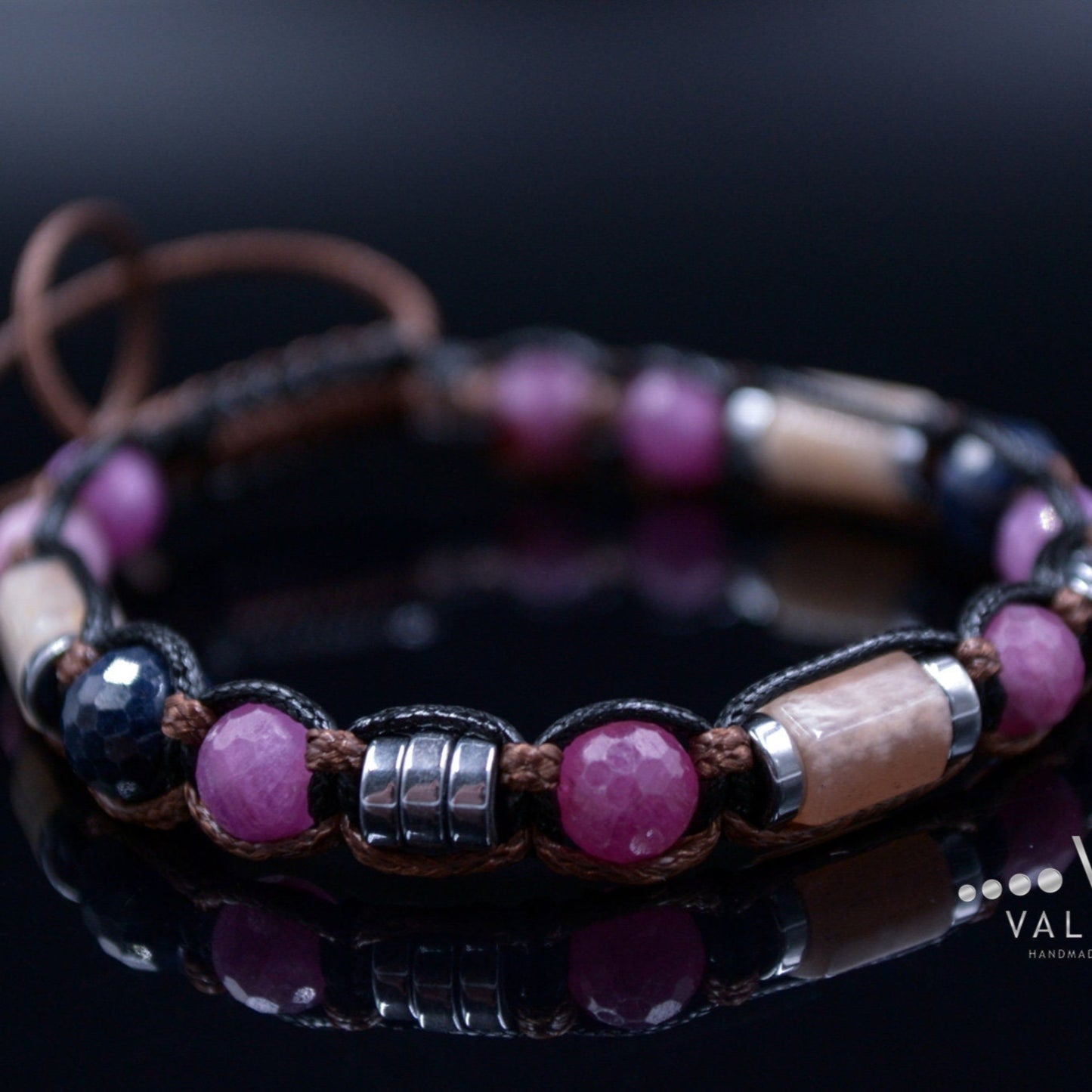 Men's Ruby Bracelet Sapphire Bracelet Gift for Men Genuine Ruby Jewelry Adjustable Crystal Bracelet Man Gemstone Bracelet Sunstone Bracelet - Shamballa Bracelet - Mantra Bracelet - Yoga Bracelet - Birthstone Bracelet - Gemstone Bracelet Men - Chakra Bracelet - Macrame Bracelet - Healing Bracelet - Gift for Father - Gift For Men - Valinde