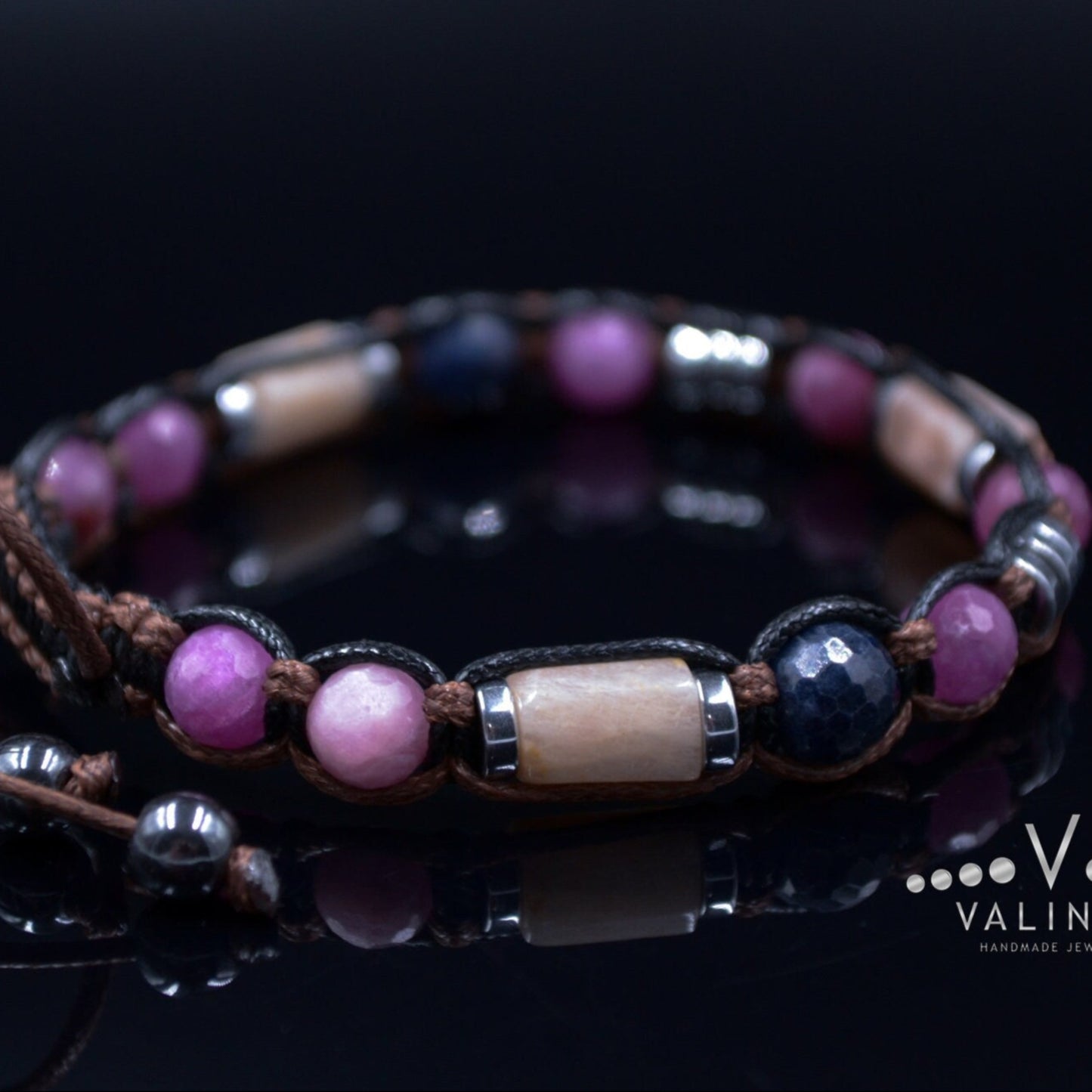 Men's Ruby Bracelet Sapphire Bracelet Gift for Men Genuine Ruby Jewelry Adjustable Crystal Bracelet Man Gemstone Bracelet Sunstone Bracelet - Shamballa Bracelet - Mantra Bracelet - Yoga Bracelet - Birthstone Bracelet - Gemstone Bracelet Men - Chakra Bracelet - Macrame Bracelet - Healing Bracelet - Gift for Father - Gift For Men - Valinde