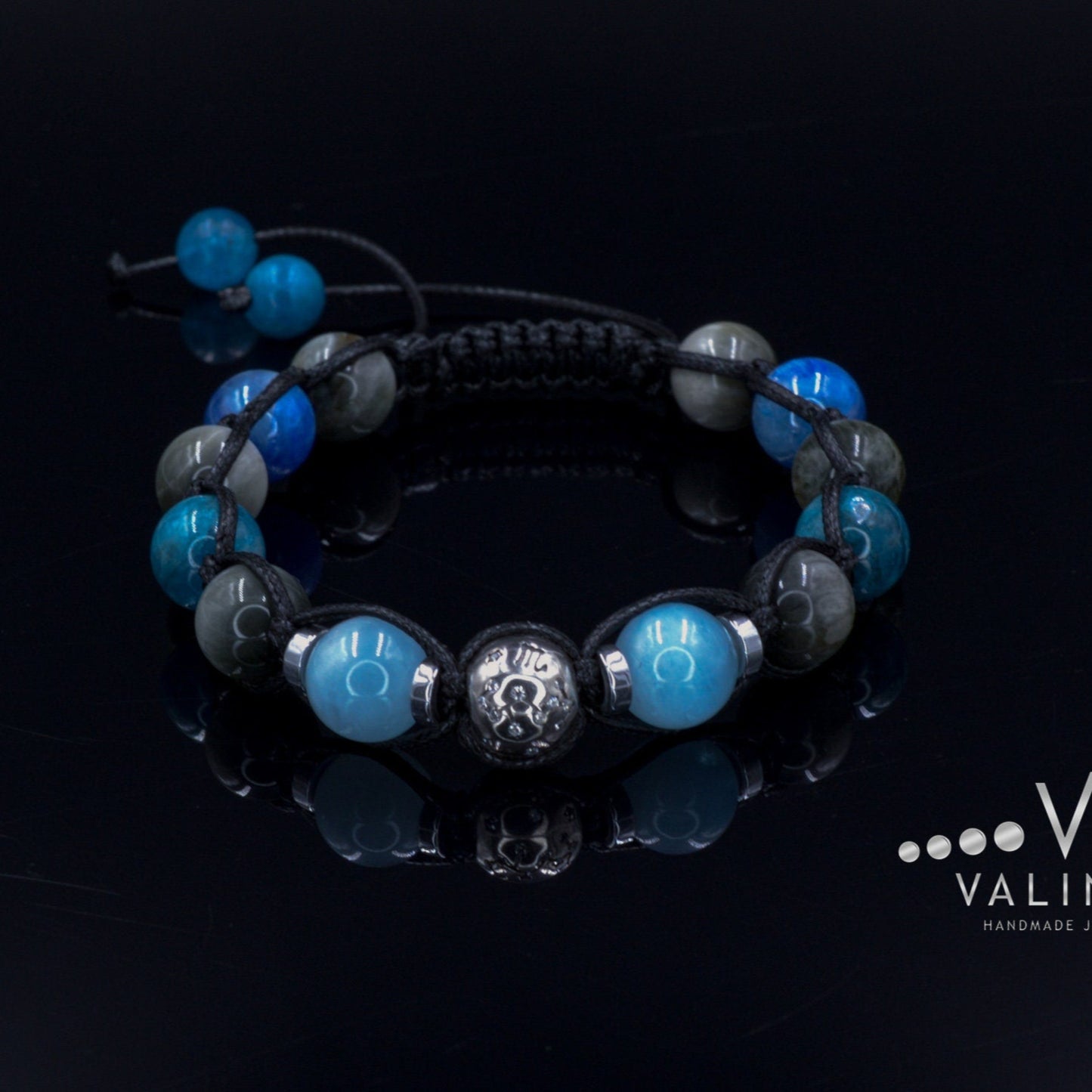 Zodiac Sign 925 Sterling Silver Bead Bracelet Men's Hawk's Eye and Aquamarine Bracelet Christmas Gift Kyanite & Apatite Bracelet Men's Gift - Shamballa Bracelet - Mantra Bracelet - Yoga Bracelet - Birthstone Bracelet - Gemstone Bracelet Men - Chakra Bracelet - Macrame Bracelet - Healing Bracelet - Gift for Father - Gift For Men - Valinde