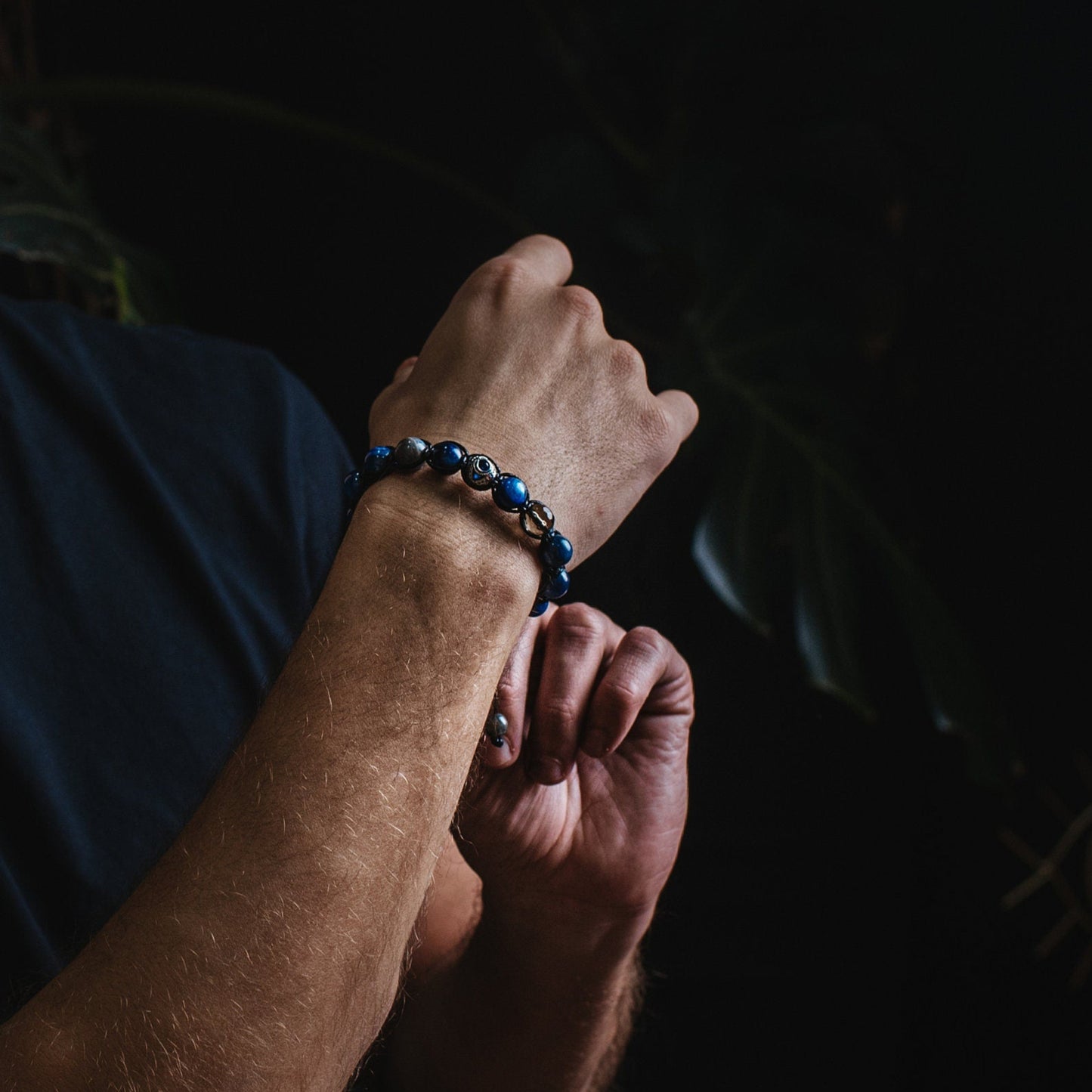Men's Kyanite Gemstone Bracelet 925 Silver Bead Bracelet Blue Kyanite Bracelet Gift for Men Luxury Bracelet Adjustable Braided Bracelet - Shamballa Bracelet - Mantra Bracelet - Birthstone Bracelet - Gemstone Bracelet Men - Chakra Bracelet - Macrame Bracelet - Healing Bracelet - Valinde