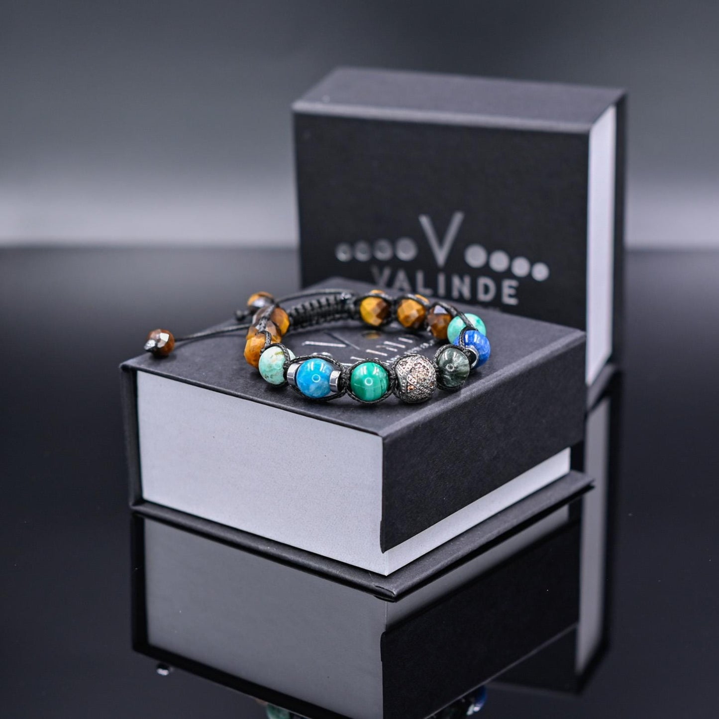 925 Silver Malachite Kyanite Tiger's Eye Gemstone Bracelet, Men's Amazonite Braided Bracelet, Gift for Men, Adjustable Bracelet,Gift for Him - Shamballa Bracelet - Birthstone Bracelet - Gemstone Bracelet Men - Chakra Bracelet - Macrame Bracelet - Healing Bracelet - Valinde - Shamballa Bracelet - Birthstone Bracelet - Gemstone Bracelet Men - Chakra Bracelet - Macrame Bracelet - Healing Bracelet - Valinde