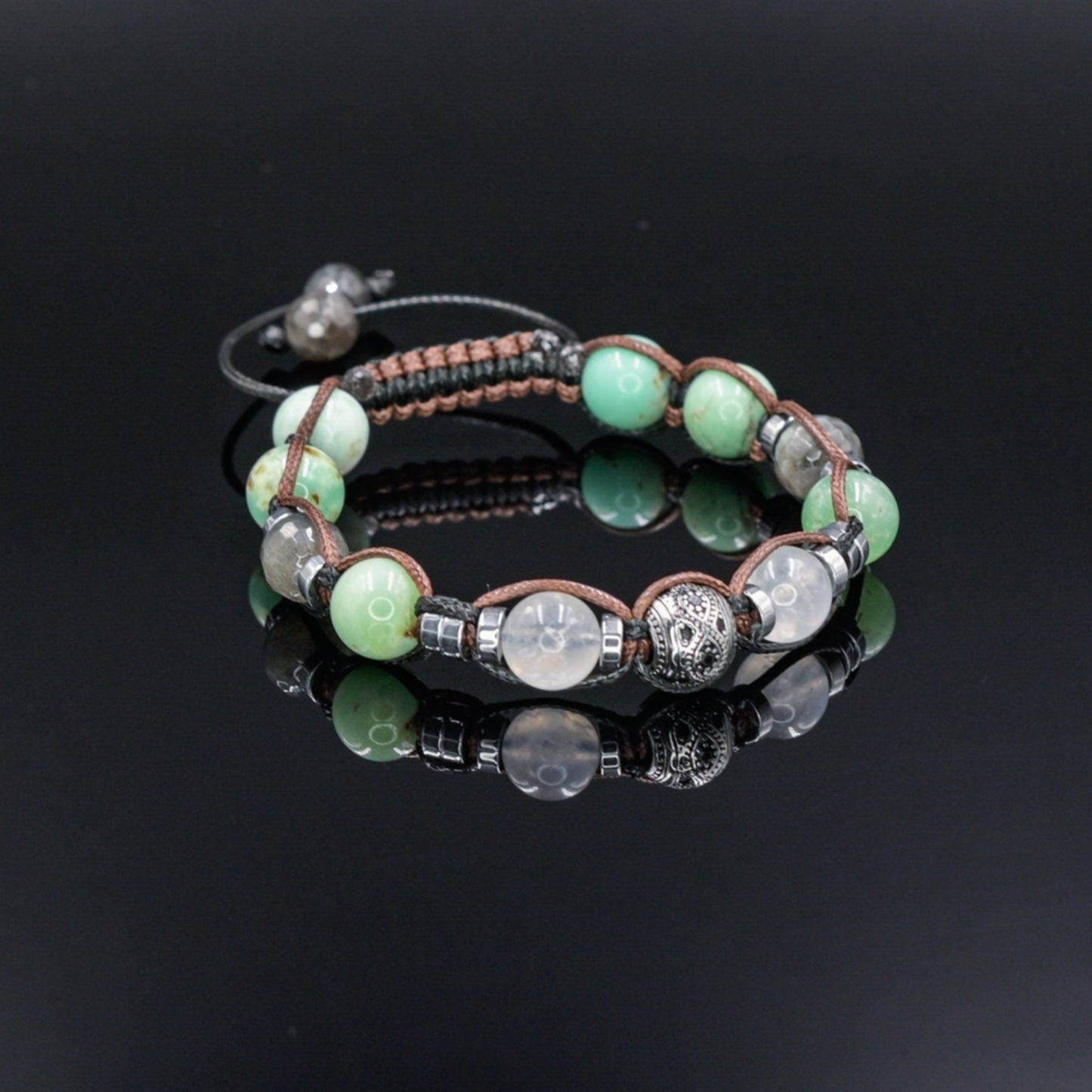 Men's Abalone Shell Bracelet Smoky Quartz Bracelet Exclusive Gemstone Bracelet Black Agate Bracelet Luxury Bracelet Crystal Bracelet For Men - Shamballa Bracelet - Birthstone Bracelet - Gemstone Bracelet Men - Chakra Bracelet - Macrame Bracelet - Healing Bracelet - Valinde