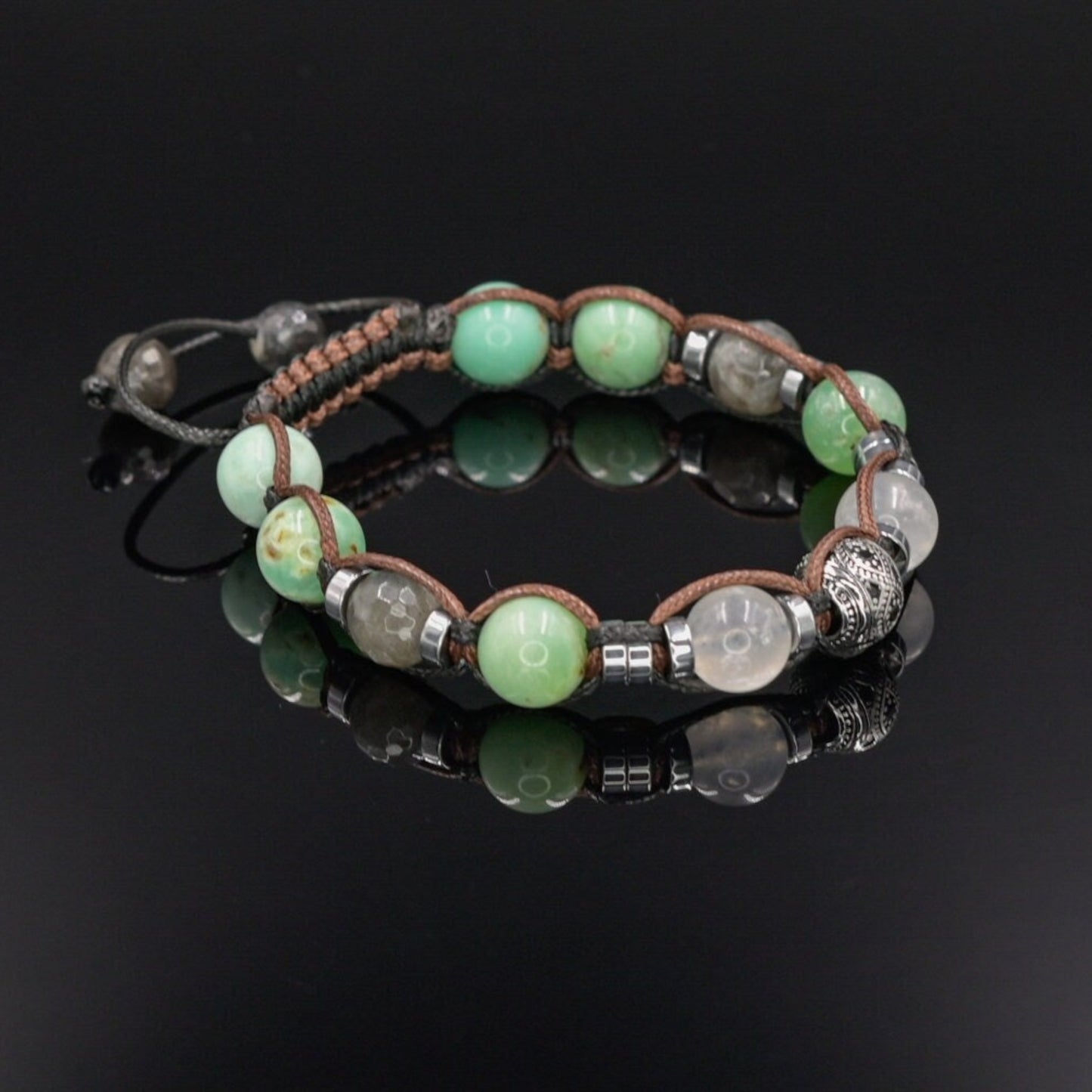 Men's Abalone Shell Bracelet Smoky Quartz Bracelet Exclusive Gemstone Bracelet Black Agate Bracelet Luxury Bracelet Crystal Bracelet For Men - Shamballa Bracelet - Birthstone Bracelet - Gemstone Bracelet Men - Chakra Bracelet - Macrame Bracelet - Healing Bracelet - Valinde