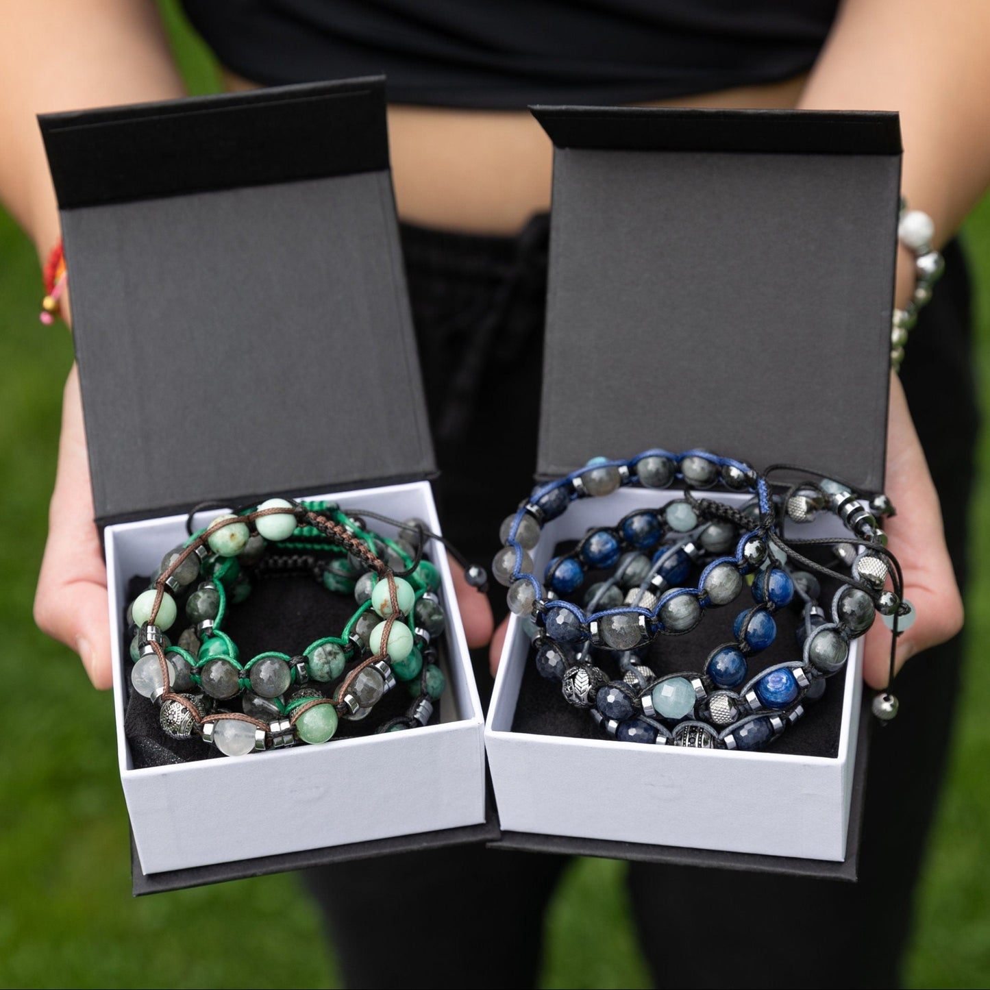 Men's Abalone Shell Bracelet Smoky Quartz Bracelet Exclusive Gemstone Bracelet Black Agate Bracelet Luxury Bracelet Crystal Bracelet For Men - Shamballa Bracelet - Birthstone Bracelet - Gemstone Bracelet Men - Chakra Bracelet - Macrame Bracelet - Healing Bracelet - Valinde