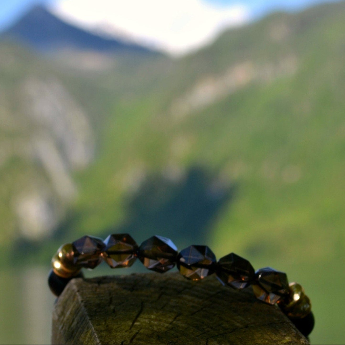 Men's Raw Smoky Quartz Bracelet Crystal Luxury Bracelet Black Onyx Beads Bracelet Gift for Men Adjustable Stone Bracelet Gift for Husband - Shamballa Bracelet - Mantra Bracelet - Birthstone Bracelet - Gemstone Bracelet Men - Chakra Bracelet - Macrame Bracelet - Healing Bracelet - Valinde