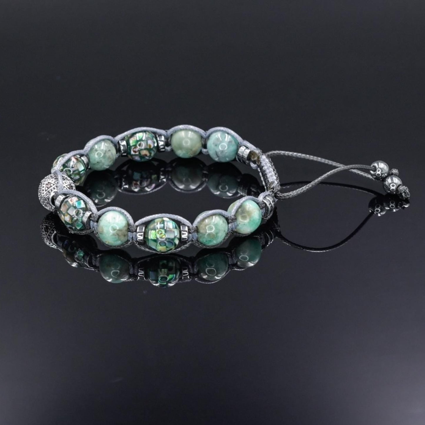 Emerald Bracelet Men, Men's Abalone Shell Emerald Braided Bracelet, Luxury Bracelet, Gift for Men, Gemstone Adjustable Bracelet, Men's Gift - Shamballa Bracelet - Birthstone Bracelet - Gemstone Bracelet Men - Chakra Bracelet - Macrame Bracelet - Healing Bracelet - Valinde - Shamballa Bracelet - Birthstone Bracelet - Gemstone Bracelet Men - Chakra Bracelet - Macrame Bracelet - Healing Bracelet - Valinde