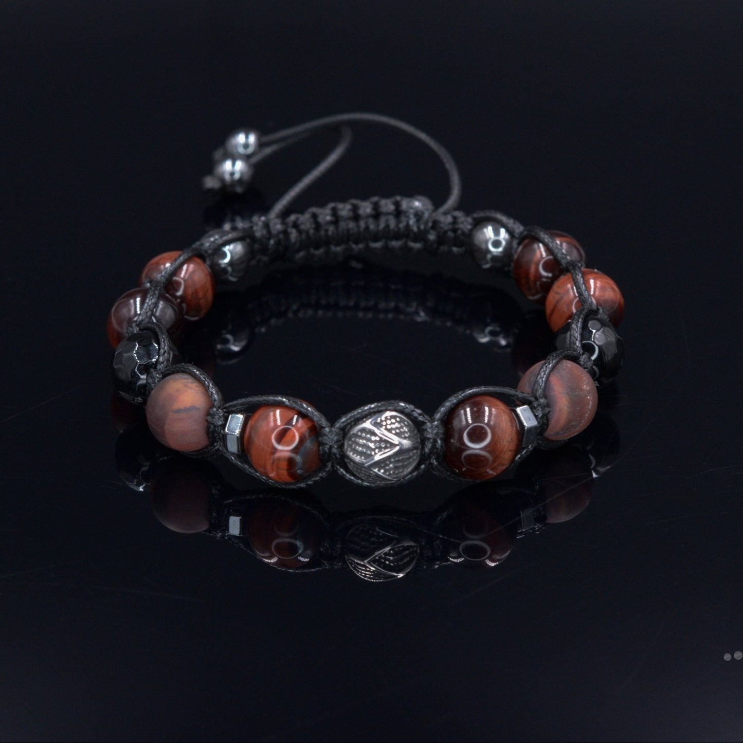 Tiger's Eye Bracelet Men - Black Onyx & Agate Crystal Bracelet - Macrame Bracelet - Gift for Men - Men's Adjustable Beaded Bracelet - Shamballa Bracelet - Birthstone Bracelet - Gemstone Bracelet Men - Chakra Bracelet - Macrame Bracelet - Healing Bracelet - Valinde - Shamballa Bracelet - Birthstone Bracelet - Gemstone Bracelet Men - Chakra Bracelet - Macrame Bracelet - Healing Bracelet - Valinde
