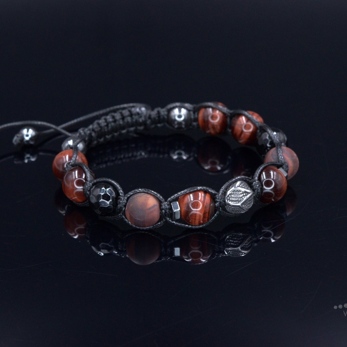 Tiger's Eye Bracelet Men - Black Onyx & Agate Crystal Bracelet - Macrame Bracelet - Gift for Men - Men's Adjustable Beaded Bracelet - Shamballa Bracelet - Birthstone Bracelet - Gemstone Bracelet Men - Chakra Bracelet - Macrame Bracelet - Healing Bracelet - Valinde - Shamballa Bracelet - Birthstone Bracelet - Gemstone Bracelet Men - Chakra Bracelet - Macrame Bracelet - Healing Bracelet - Valinde
