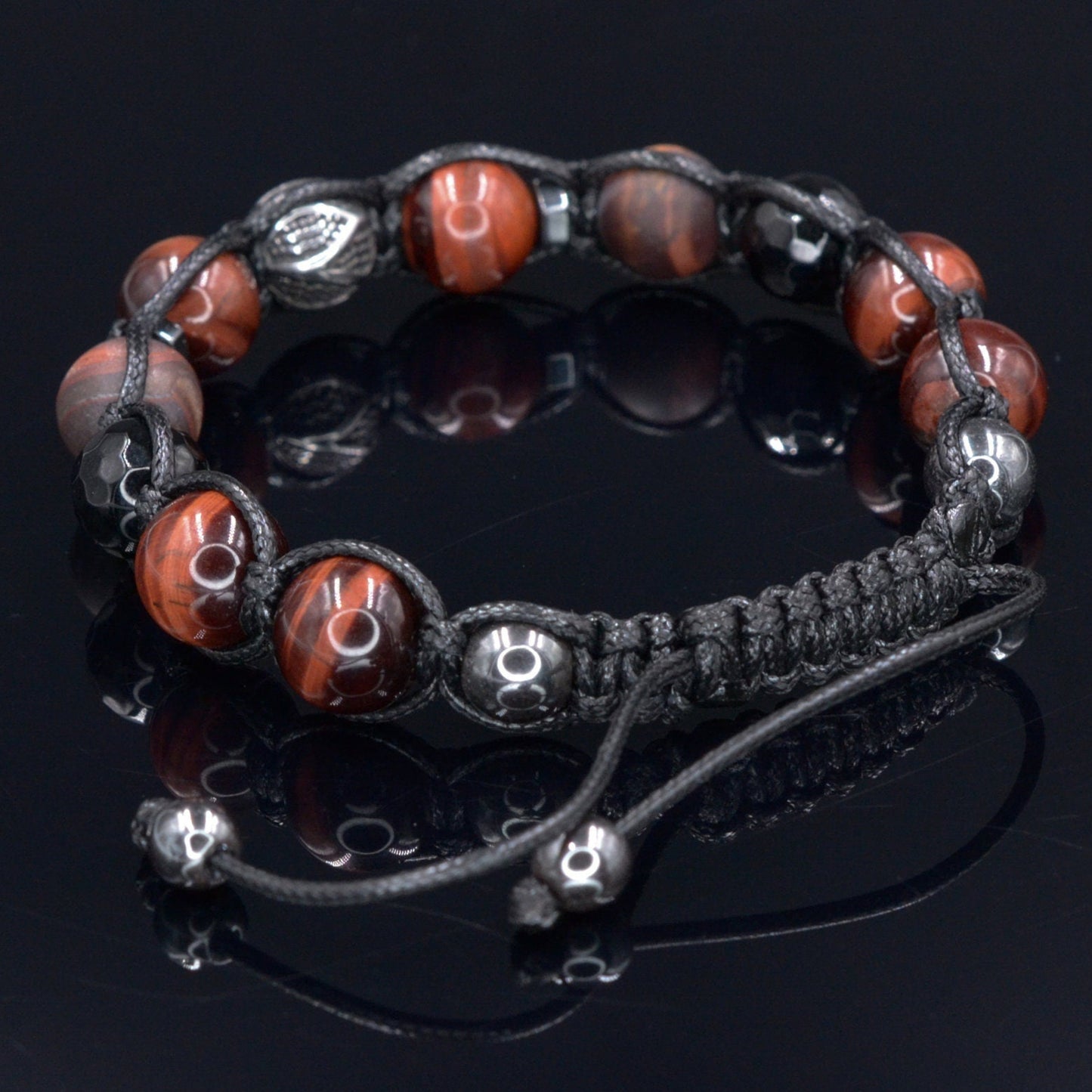 Tiger's Eye Bracelet Men - Black Onyx & Agate Crystal Bracelet - Macrame Bracelet - Gift for Men - Men's Adjustable Beaded Bracelet - Shamballa Bracelet - Birthstone Bracelet - Gemstone Bracelet Men - Chakra Bracelet - Macrame Bracelet - Healing Bracelet - Valinde - Shamballa Bracelet - Birthstone Bracelet - Gemstone Bracelet Men - Chakra Bracelet - Macrame Bracelet - Healing Bracelet - Valinde
