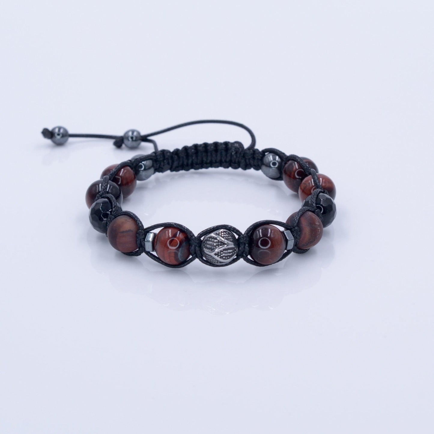 Tiger's Eye Bracelet Men - Black Onyx & Agate Crystal Bracelet - Macrame Bracelet - Gift for Men - Men's Adjustable Beaded Bracelet - Shamballa Bracelet - Birthstone Bracelet - Gemstone Bracelet Men - Chakra Bracelet - Macrame Bracelet - Healing Bracelet - Valinde - Shamballa Bracelet - Birthstone Bracelet - Gemstone Bracelet Men - Chakra Bracelet - Macrame Bracelet - Healing Bracelet - Valinde