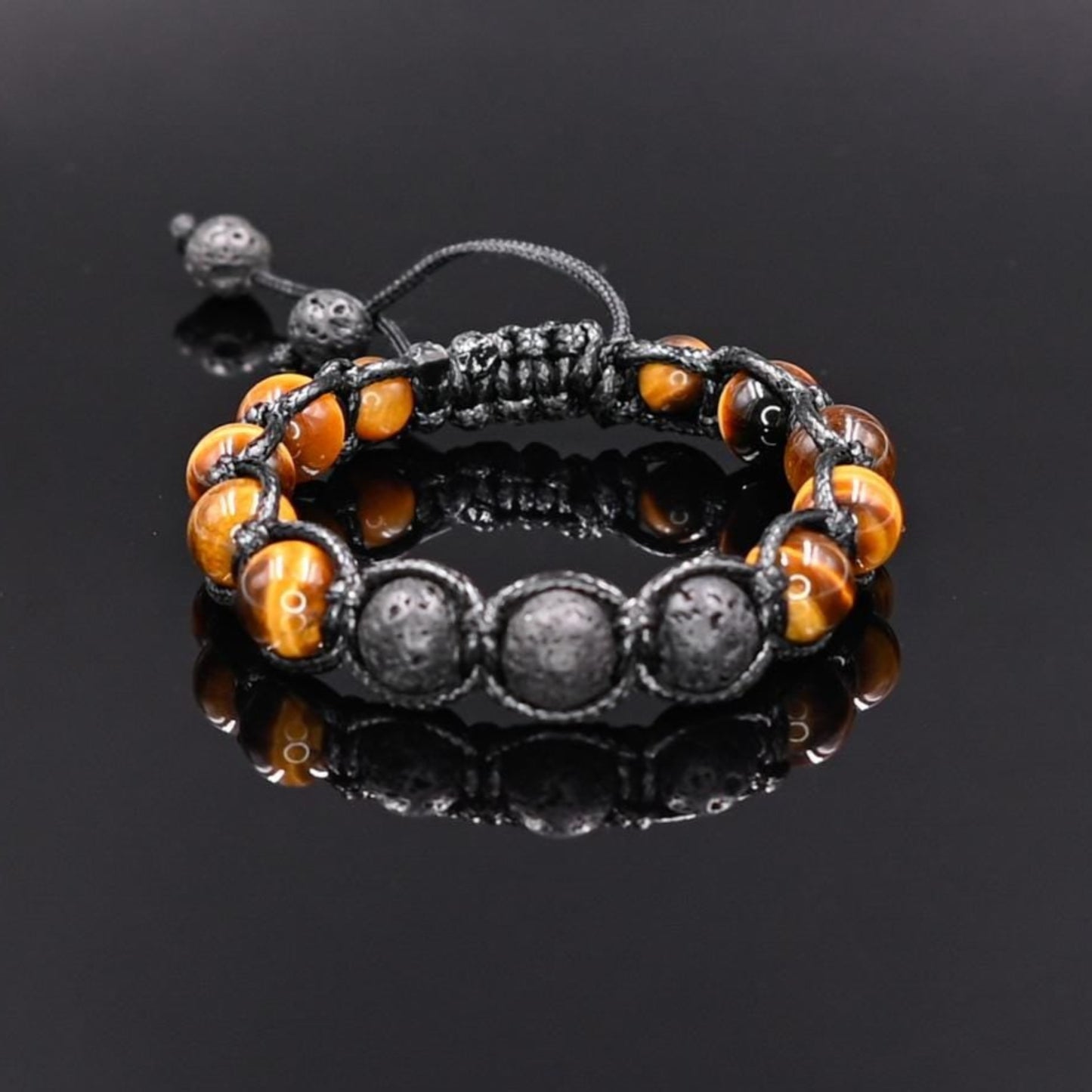 Tiger's Eye Bracelet Macrame Bracelet Men's Beaded Bracelet Gemstone Bracelet Chakra Bracelet Men's Gift Yoga Bracelet Bead Jewellery - Shamballa Bracelet - Birthstone Bracelet - Gemstone Bracelet Men - Chakra Bracelet - Macrame Bracelet - Healing Bracelet - Valinde