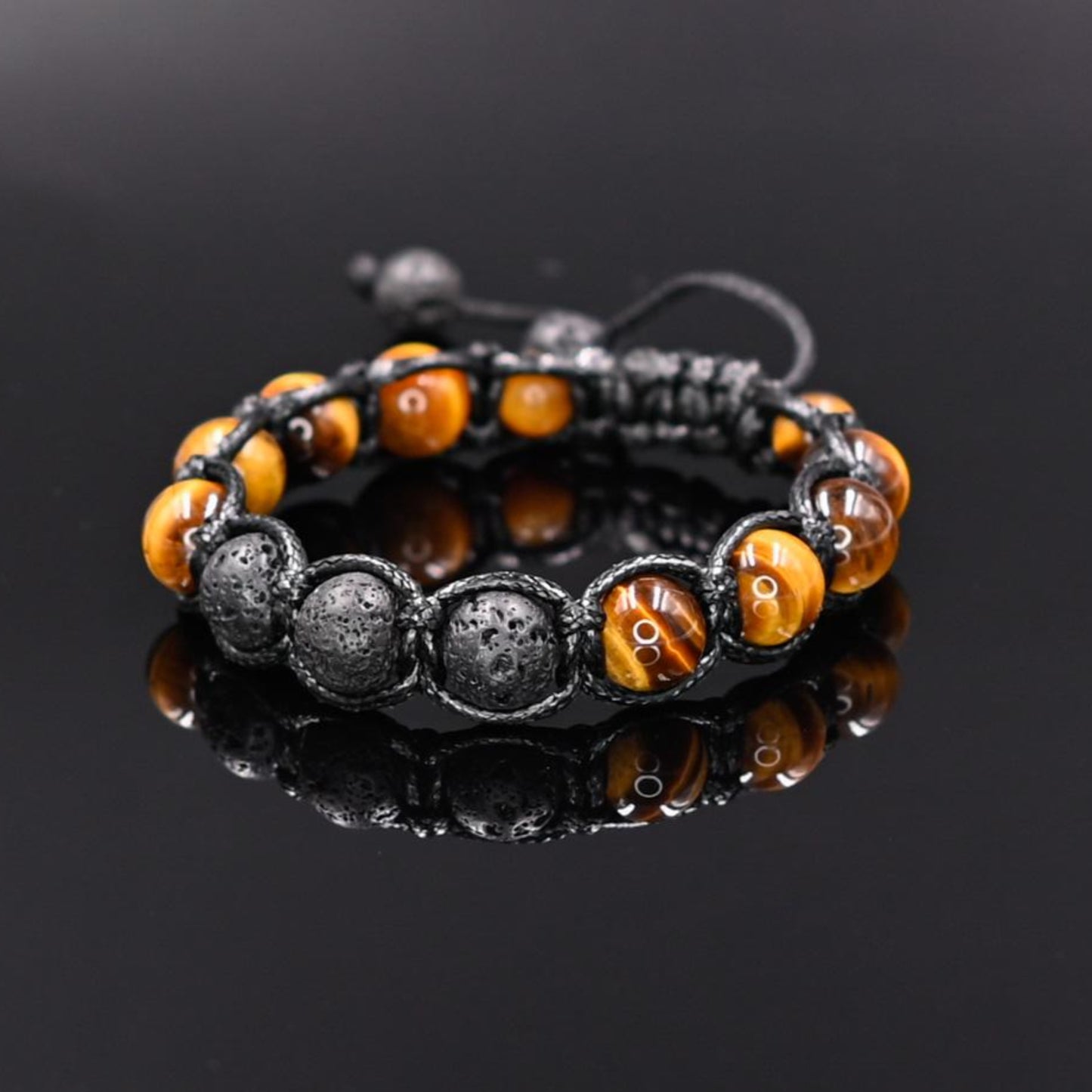 Tiger's Eye Bracelet Macrame Bracelet Men's Beaded Bracelet Gemstone Bracelet Chakra Bracelet Men's Gift Yoga Bracelet Bead Jewellery - Shamballa Bracelet - Birthstone Bracelet - Gemstone Bracelet Men - Chakra Bracelet - Macrame Bracelet - Healing Bracelet - Valinde