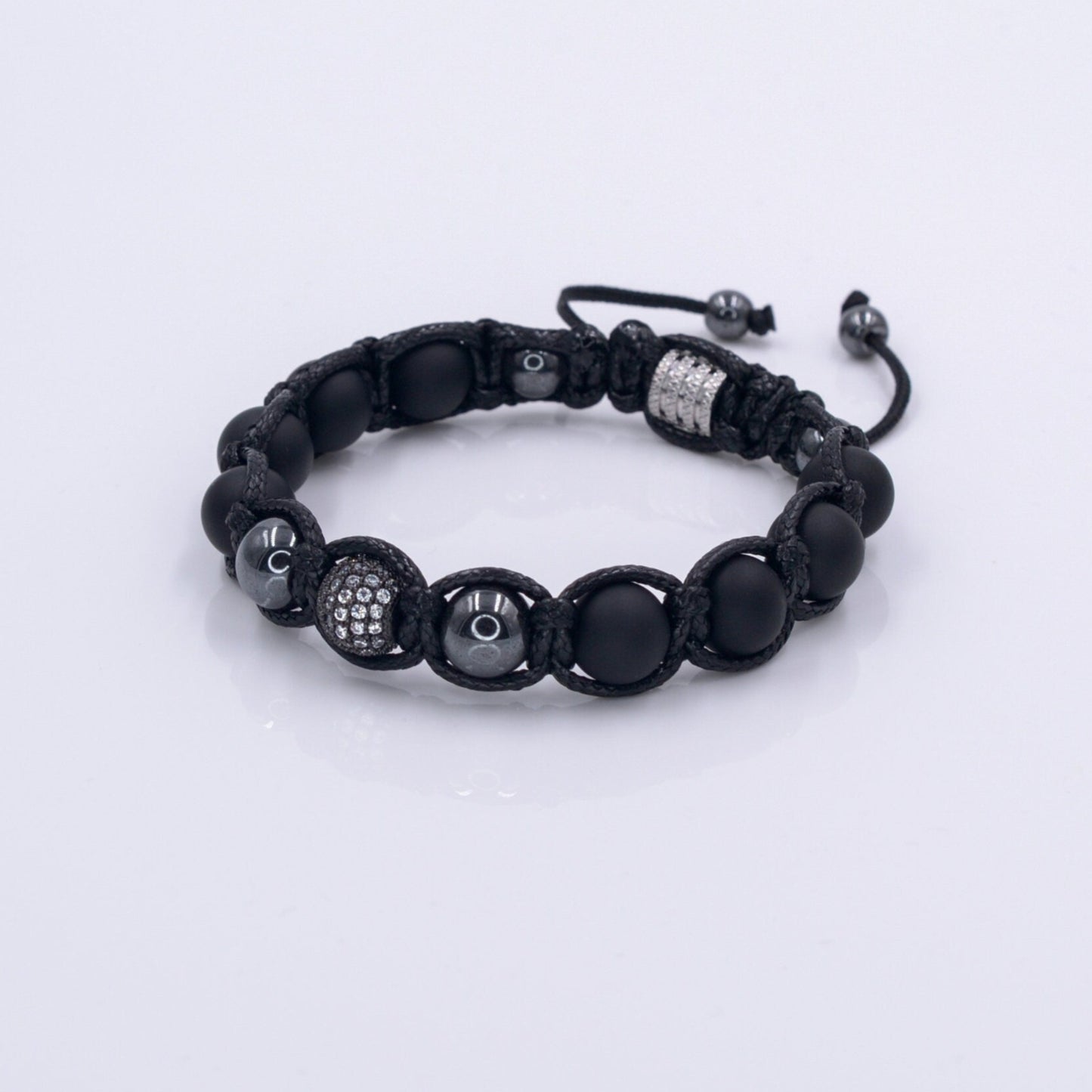 Men's Matte Agate Bracelet Beaded Bracelet Smoky Quartz Bracelet Gemstone Bracelet Macrame Bracelet - Shamballa Bracelet - Mantra Bracelet - Birthstone Bracelet - Gemstone Bracelet Men - Chakra Bracelet - Macrame Bracelet - Healing Bracelet - Valinde Gift for Men