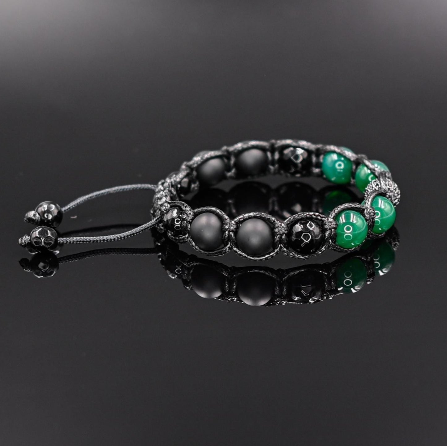 Men's Cubic Zirconia Bead Bracelet Agate Woven Bracelet Crystal Luxury Bracelet Braided Bracelet Gift for Men Adjustable Onyx Bracelet - Shamballa Bracelet - Mantra Bracelet - Yoga Bracelet - Birthstone Bracelet - Gemstone Bracelet Men - Chakra Bracelet - Macrame Bracelet - Healing Bracelet - Gift for Father - Gift For Men - Valinde