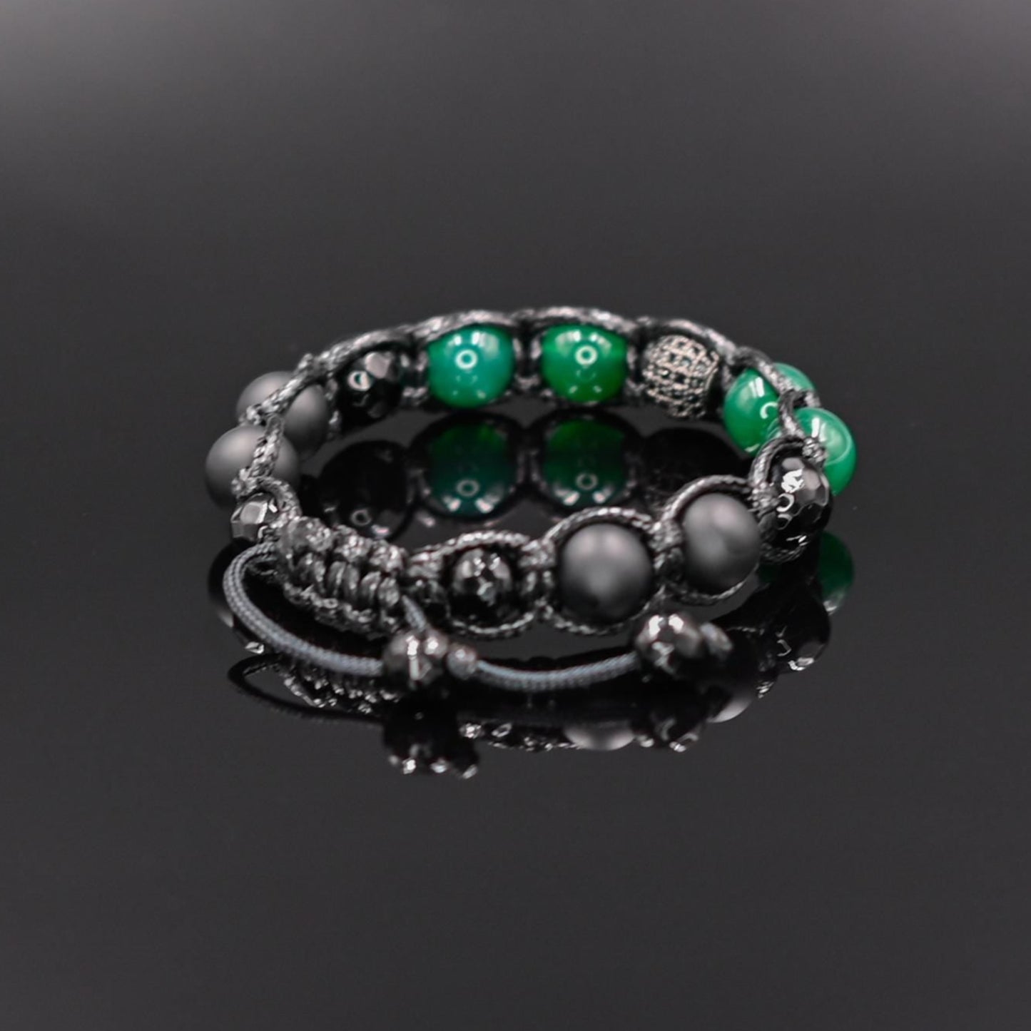 Men's Cubic Zirconia Bead Bracelet Agate Woven Bracelet Crystal Luxury Bracelet Braided Bracelet Gift for Men Adjustable Onyx Bracelet - Shamballa Bracelet - Mantra Bracelet - Yoga Bracelet - Birthstone Bracelet - Gemstone Bracelet Men - Chakra Bracelet - Macrame Bracelet - Healing Bracelet - Gift for Father - Gift For Men - Valinde
