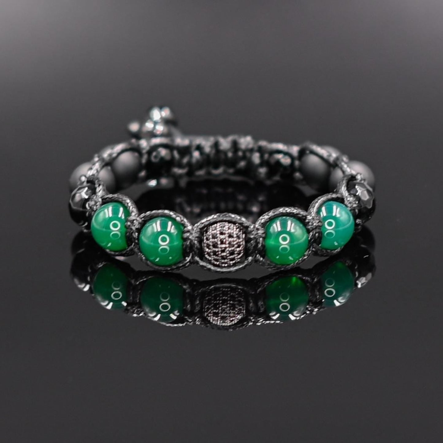 Men's Cubic Zirconia Bead Bracelet Agate Woven Bracelet Crystal Luxury Bracelet Braided Bracelet Gift for Men Adjustable Onyx Bracelet - Shamballa Bracelet - Mantra Bracelet - Yoga Bracelet - Birthstone Bracelet - Gemstone Bracelet Men - Chakra Bracelet - Macrame Bracelet - Healing Bracelet - Gift for Father - Gift For Men - Valinde