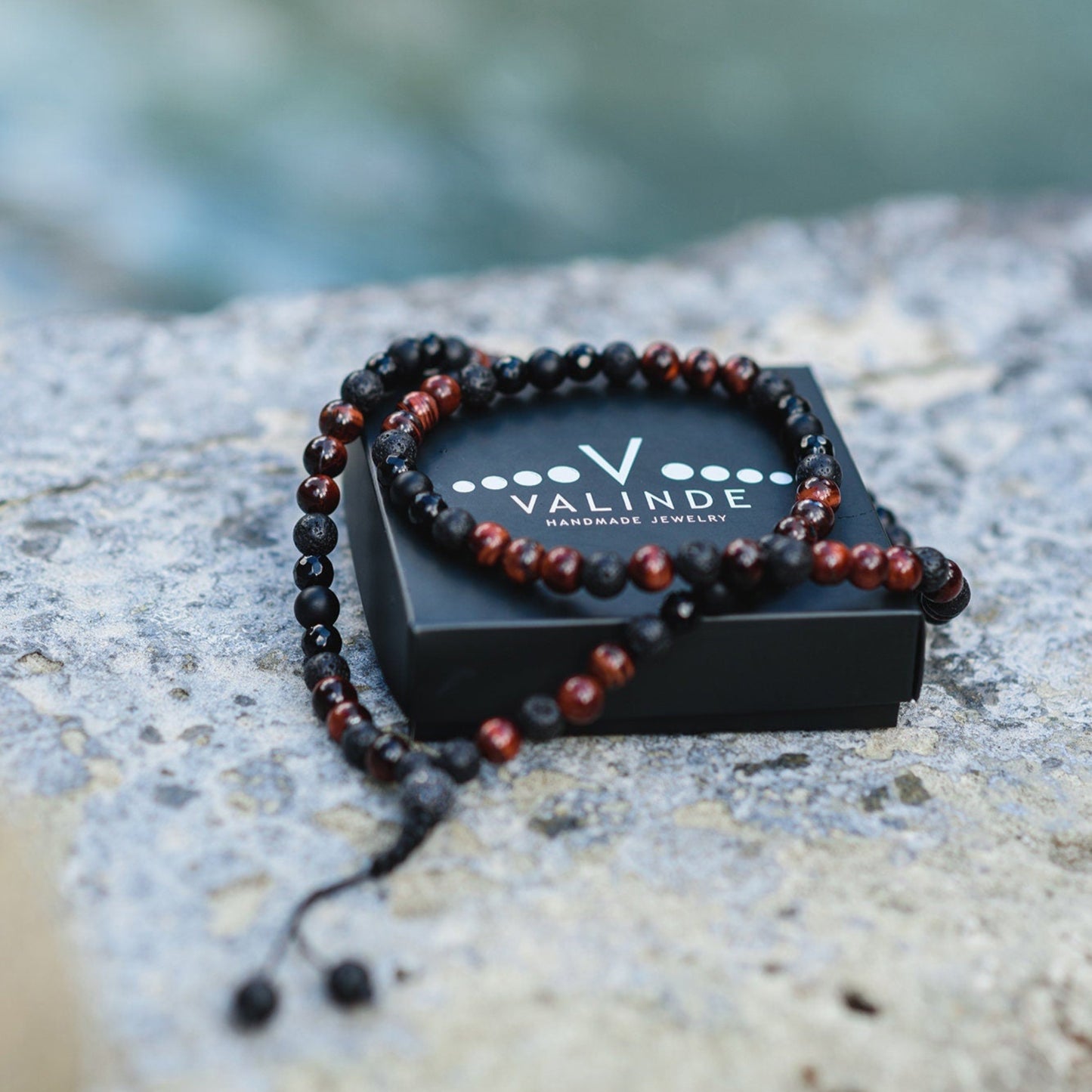 Red Tiger's Eye Necklace Men's Long Necklace Onyx Necklace CZ Necklace Gift for Men Crystal Beaded Necklace Black Zirconia Necklace For Men - Shamballa Necklace - Birthstone Necklace - Gemstone Necklace Men - Chakra Necklace - Macrame Necklace - Healing Necklace
