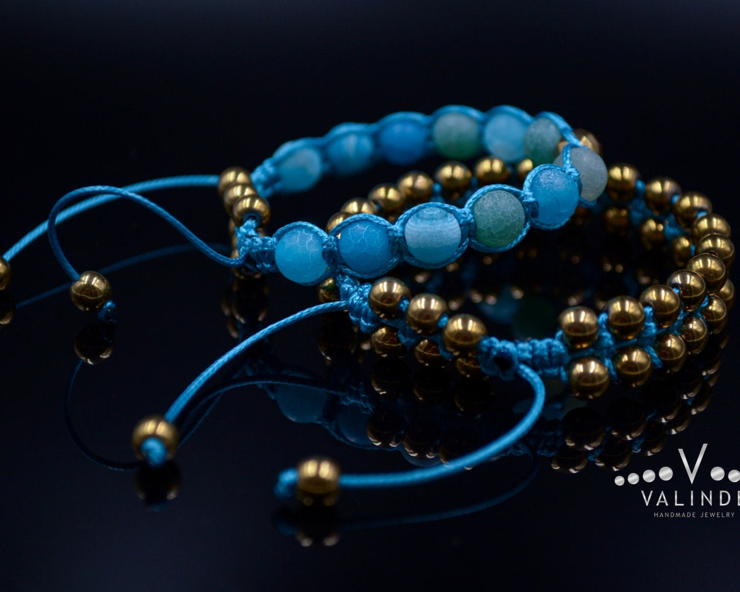 Gold Hematite Bracelet Set for Women Women's Agate Bracelet Gift for Women Adjustable Crystal Bracelet Macrame Bracelet Women's Gift - Shamballa Bracelet - Birthstone Bracelet - Gemstone Bracelet Women - Chakra Bracelet - Macrame Bracelet - Healing Bracelet - Valinde