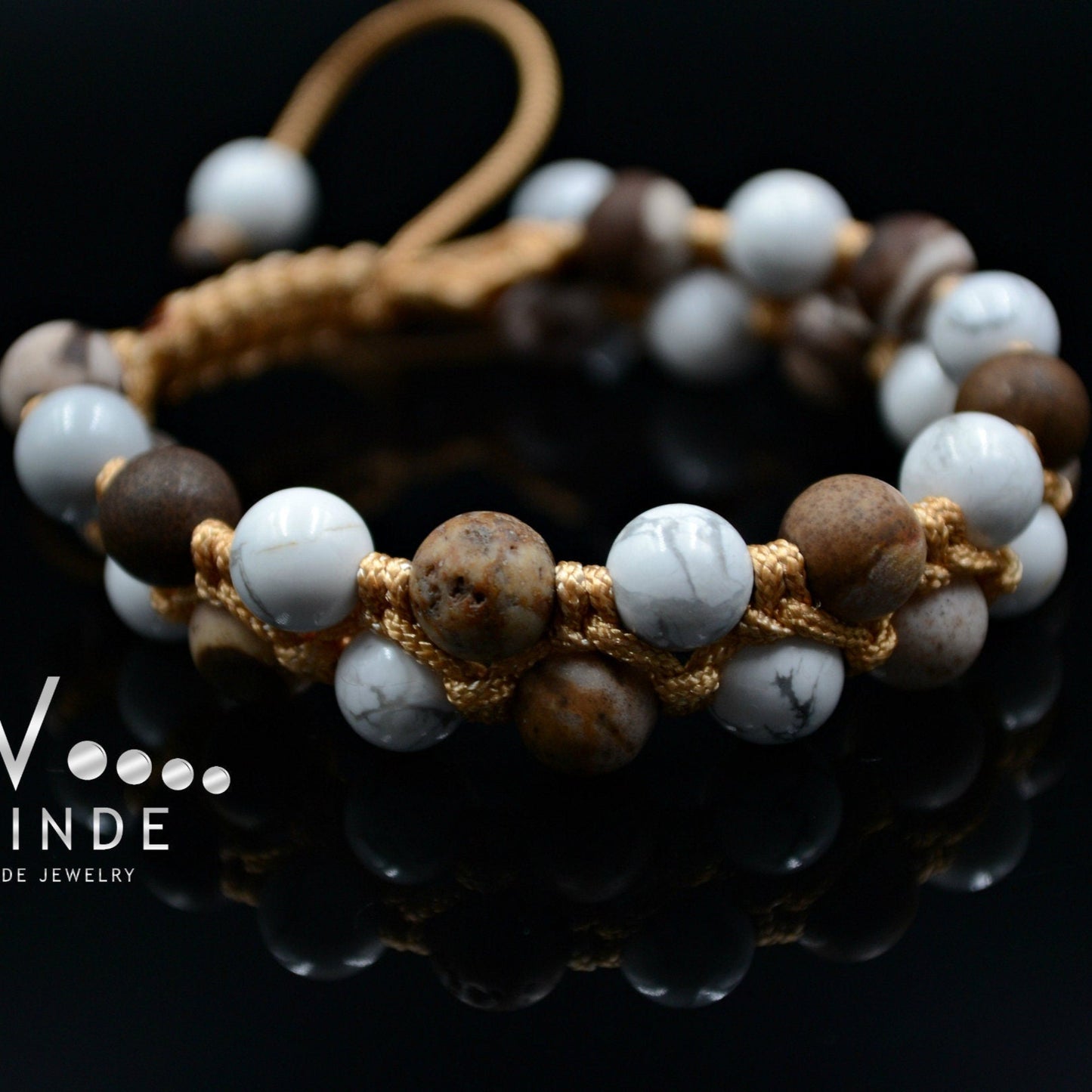 Women's Double Row Bracelet / Howlite Bracelet / Jasper Bracelet / Macrame Bracelet / Woman Bracelet / Gift for Women / Adjustable Bracelet - Shamballa Bracelet - Birthstone Bracelet - Gemstone Bracelet Men - Chakra Bracelet - Macrame Bracelet - Healing Bracelet - Valinde - Shamballa Bracelet - Birthstone Bracelet - Gemstone Bracelet Men - Chakra Bracelet - Macrame Bracelet - Healing Bracelet - Valinde