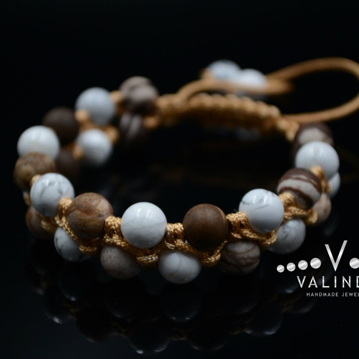 Women's Double Row Bracelet / Howlite Bracelet / Jasper Bracelet / Macrame Bracelet / Woman Bracelet / Gift for Women / Adjustable Bracelet - Shamballa Bracelet - Birthstone Bracelet - Gemstone Bracelet Men - Chakra Bracelet - Macrame Bracelet - Healing Bracelet - Valinde - Shamballa Bracelet - Birthstone Bracelet - Gemstone Bracelet Men - Chakra Bracelet - Macrame Bracelet - Healing Bracelet - Valinde