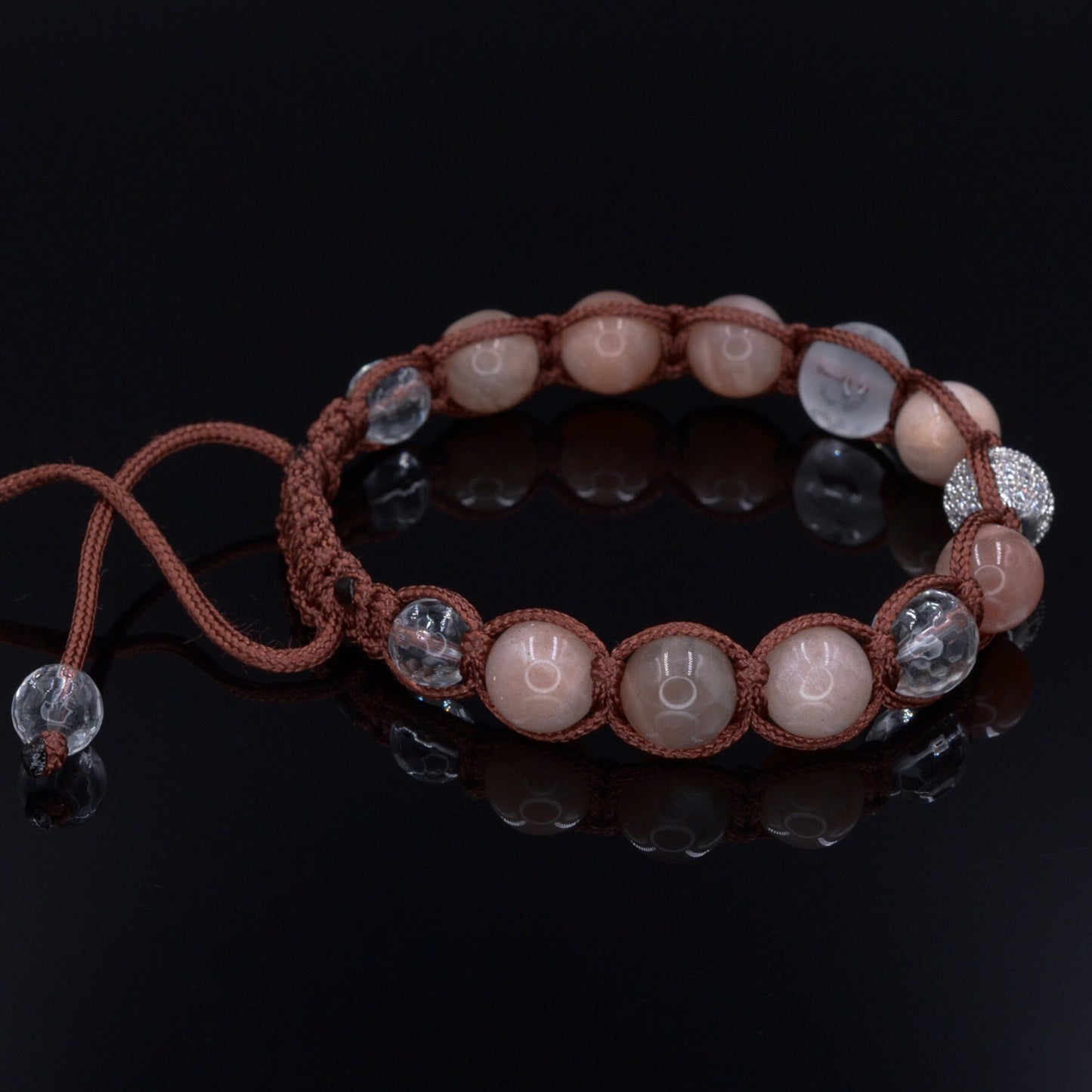 Sunstone Cubic Zirconia Bracelet Men's Women's Bracelet Rock Crystal Bracelet Gemstone Quartz Bracelet Gift For Men Adjustable Bracelet - Shamballa Bracelet - Birthstone Bracelet - Gemstone Bracelet Men - Chakra Bracelet - Macrame Bracelet - Healing Bracelet - Valinde - Shamballa Bracelet - Birthstone Bracelet - Gemstone Bracelet Men - Chakra Bracelet - Macrame Bracelet - Healing Bracelet - Valinde