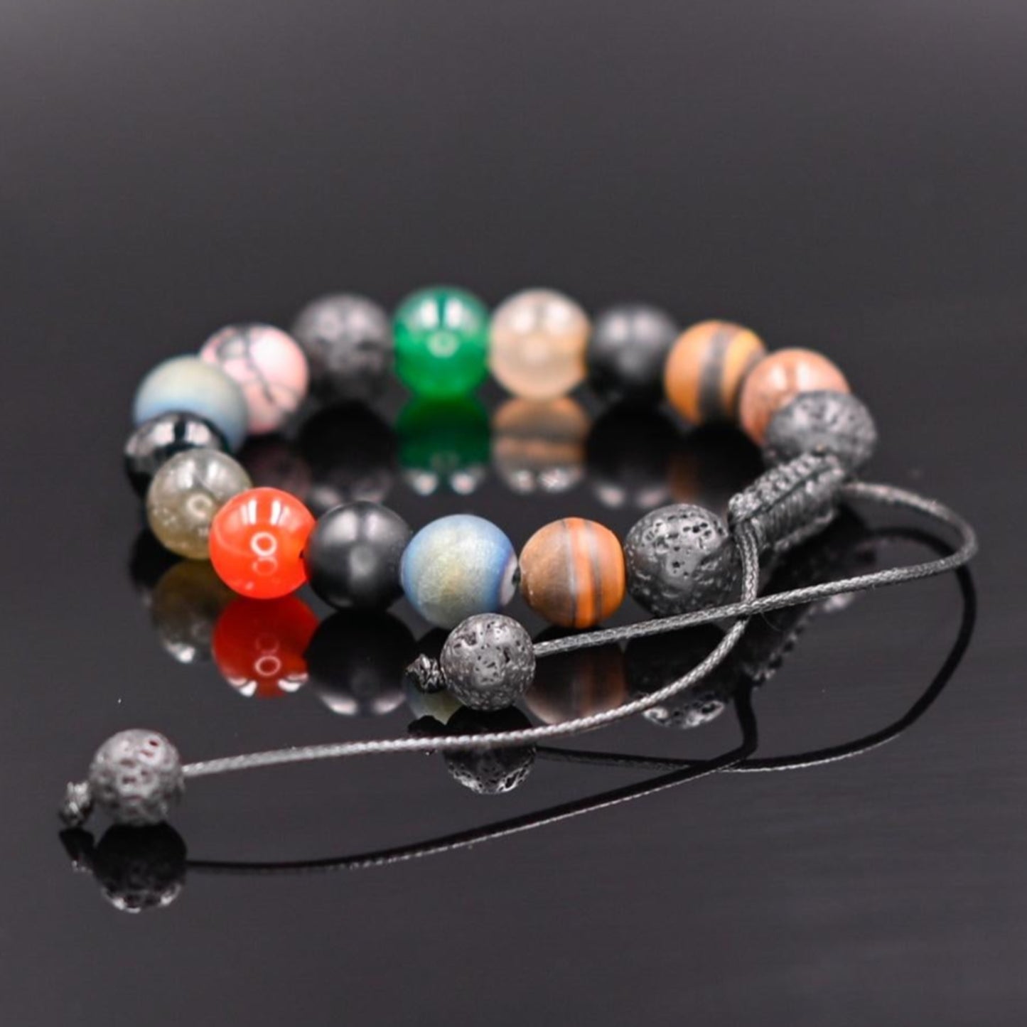 Women's Gemstone Beads Bracelet Agate Bracelet Macrame Bracelet Lava Stone Bracelet Rhodonite Bracelet Gift for Woman Tiger's Eye Bracelet - Shamballa Bracelet - Birthstone Bracelet - Yoga Bracelet - Gemstone Bracelet Women - Chakra Bracelet - Macrame Bracelet - Healing Bracelet - Valinde