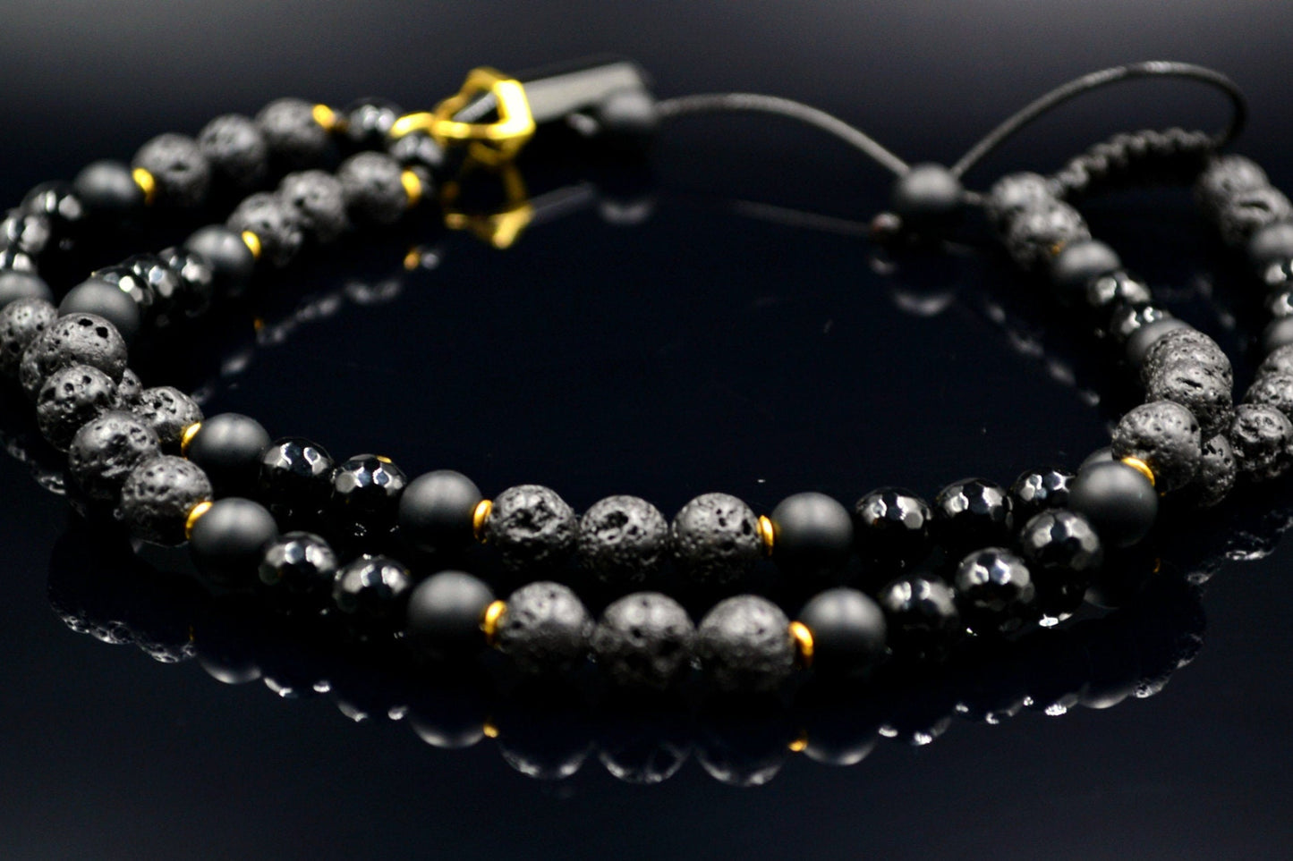 Men's Agate Short Necklace Lava Stone Beaded Necklace Gemstone Necklace For Men Crystal Jewelry Agate Pendant Necklace Men's Gift - Shamballa Necklace - Birthstone Necklace - Gemstone Necklace Men - Chakra Necklace - Macrame Necklace - Healing Necklace - Valinde