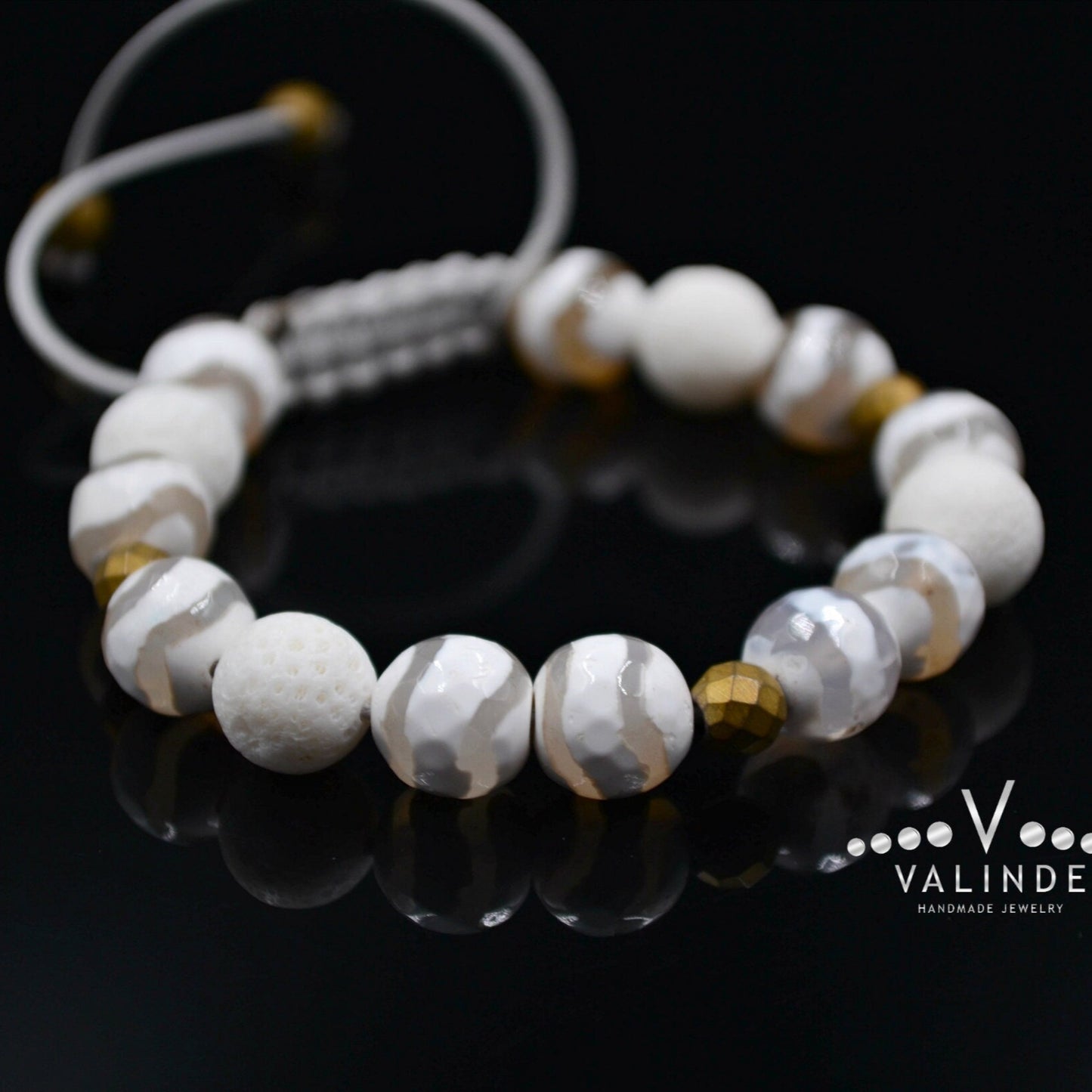 White Coral Beaded Bracelet Women's Agate Bracelet Macrame Bracelet Gift for Woman Everyday Bracelet Crystal Bracelet Hematite Bracelet- Shamballa Bracelet - Birthstone Bracelet - Gemstone Bracelet Men - Chakra Bracelet - Macrame Bracelet - Healing Bracelet - Valinde - Shamballa Bracelet - Birthstone Bracelet - Gemstone Bracelet Men - Chakra Bracelet - Macrame Bracelet - Healing Bracelet - Valinde