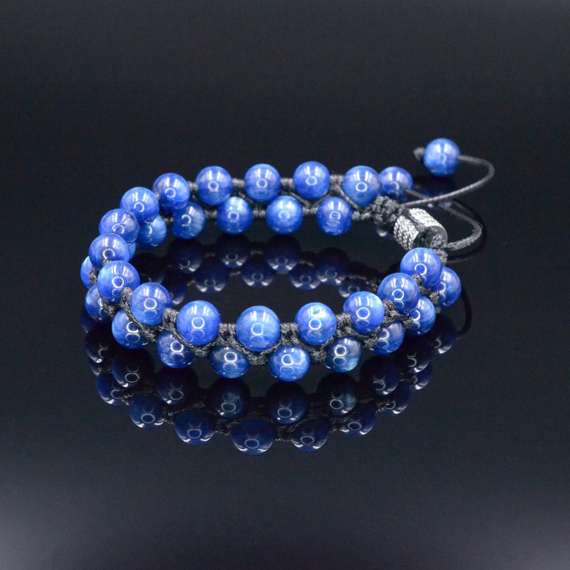 Genuine Kyanite Bracelet - Men's Double Row Crystal Adjustable Bracelet - Gift for Men - Blue Kyanite Bracelet - Men's Christmas Gift- Shamballa Bracelet - Birthstone Bracelet - Gemstone Bracelet Men - Chakra Bracelet - Macrame Bracelet - Healing Bracelet - Valinde - Shamballa Bracelet - Birthstone Bracelet - Gemstone Bracelet Men - Chakra Bracelet - Macrame Bracelet - Healing Bracelet - Valinde
