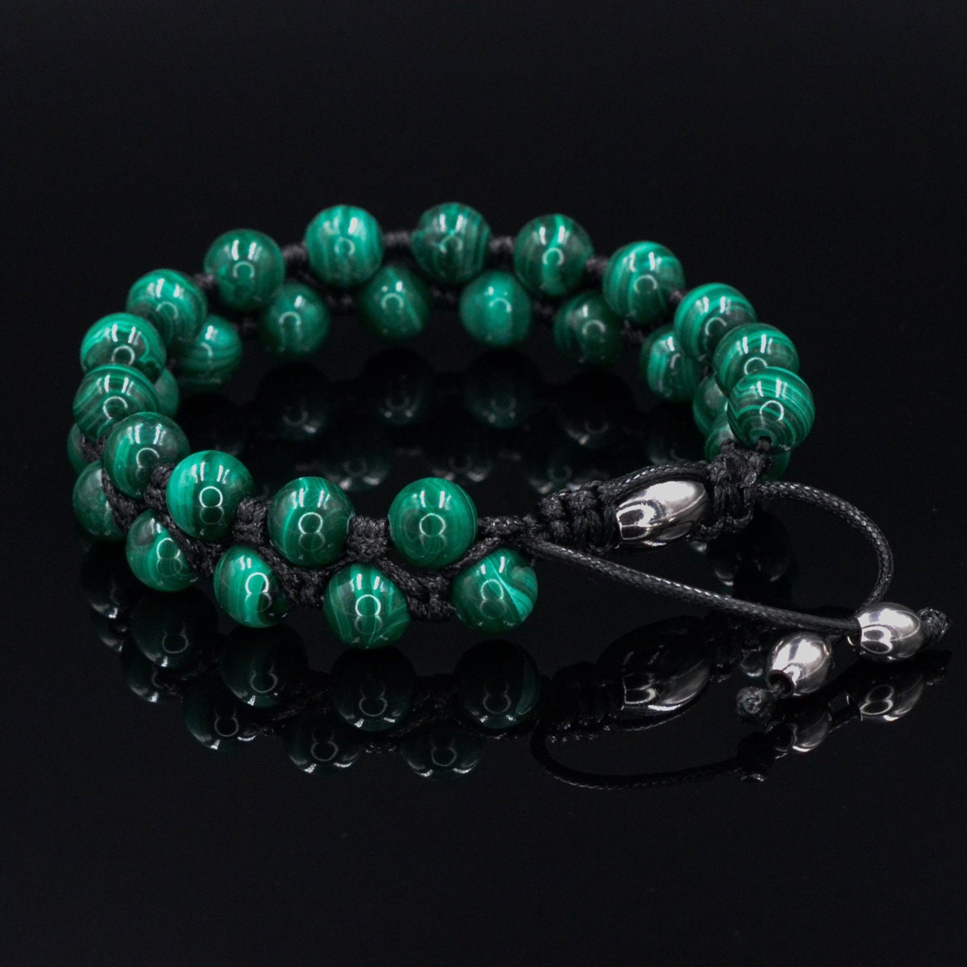 Genuine Malachite Bracelet for Men - Men's Gemstone Macrame Bracelet - Gift for Men - Adjustable Malachite Beads Bracelet - Stone Bracelet  - Shamballa Bracelet - Birthstone Bracelet - Gemstone Bracelet Men - Chakra Bracelet - Macrame Bracelet - Healing Bracelet - Valinde - Shamballa Bracelet - Birthstone Bracelet - Gemstone Bracelet Men - Chakra Bracelet - Macrame Bracelet - Healing Bracelet - Valinde
