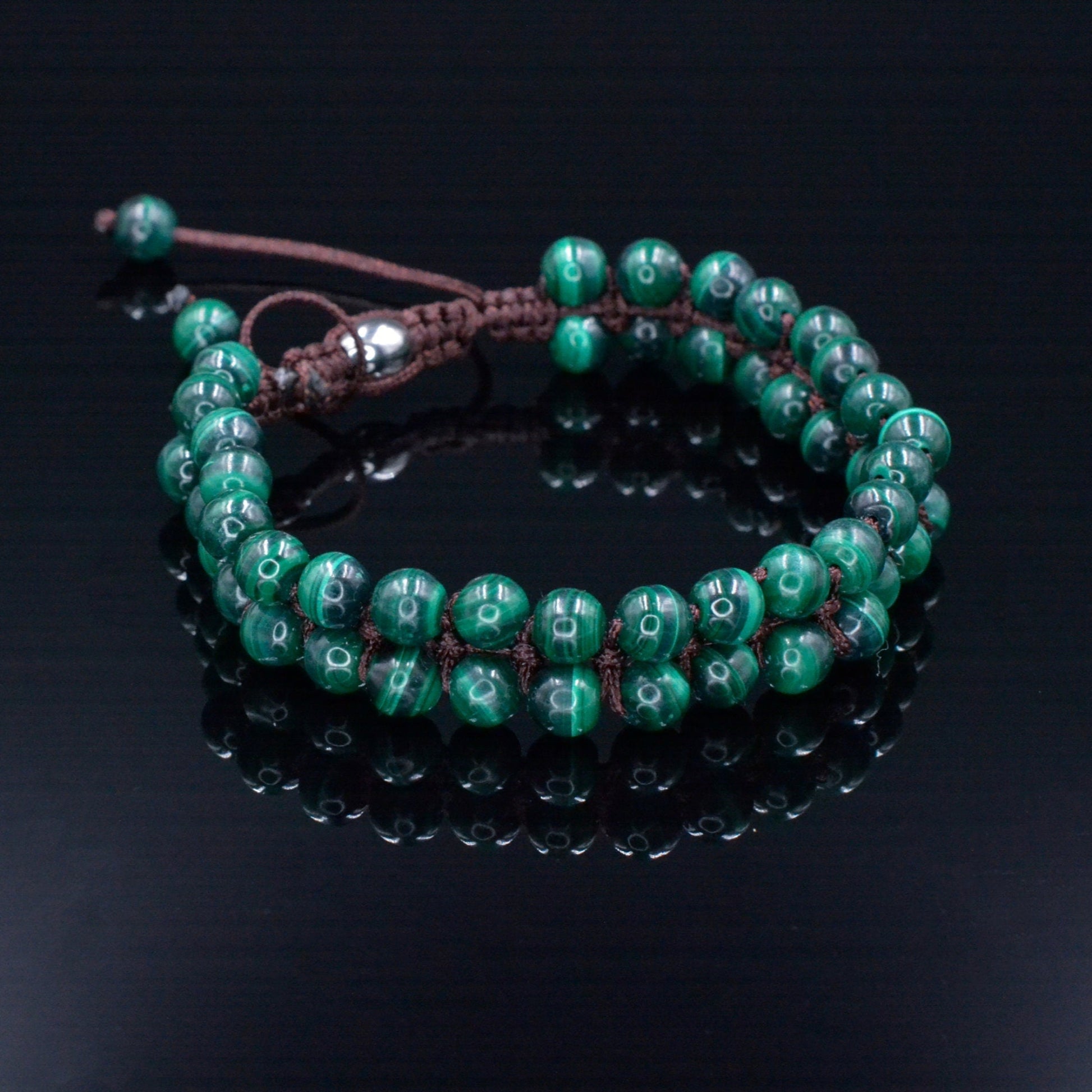 Malachite Minimalist Bracelet - Men's Double Row Adjustable Bracelet - Christmas Gift Men - Two Row Macrame Bracelet - Gemstone Bracelet - Shamballa Bracelet - Birthstone Bracelet - Gemstone Bracelet Men - Chakra Bracelet - Macrame Bracelet - Healing Bracelet - Valinde - Shamballa Bracelet - Birthstone Bracelet - Gemstone Bracelet Men - Chakra Bracelet - Macrame Bracelet - Healing Bracelet - Valinde
