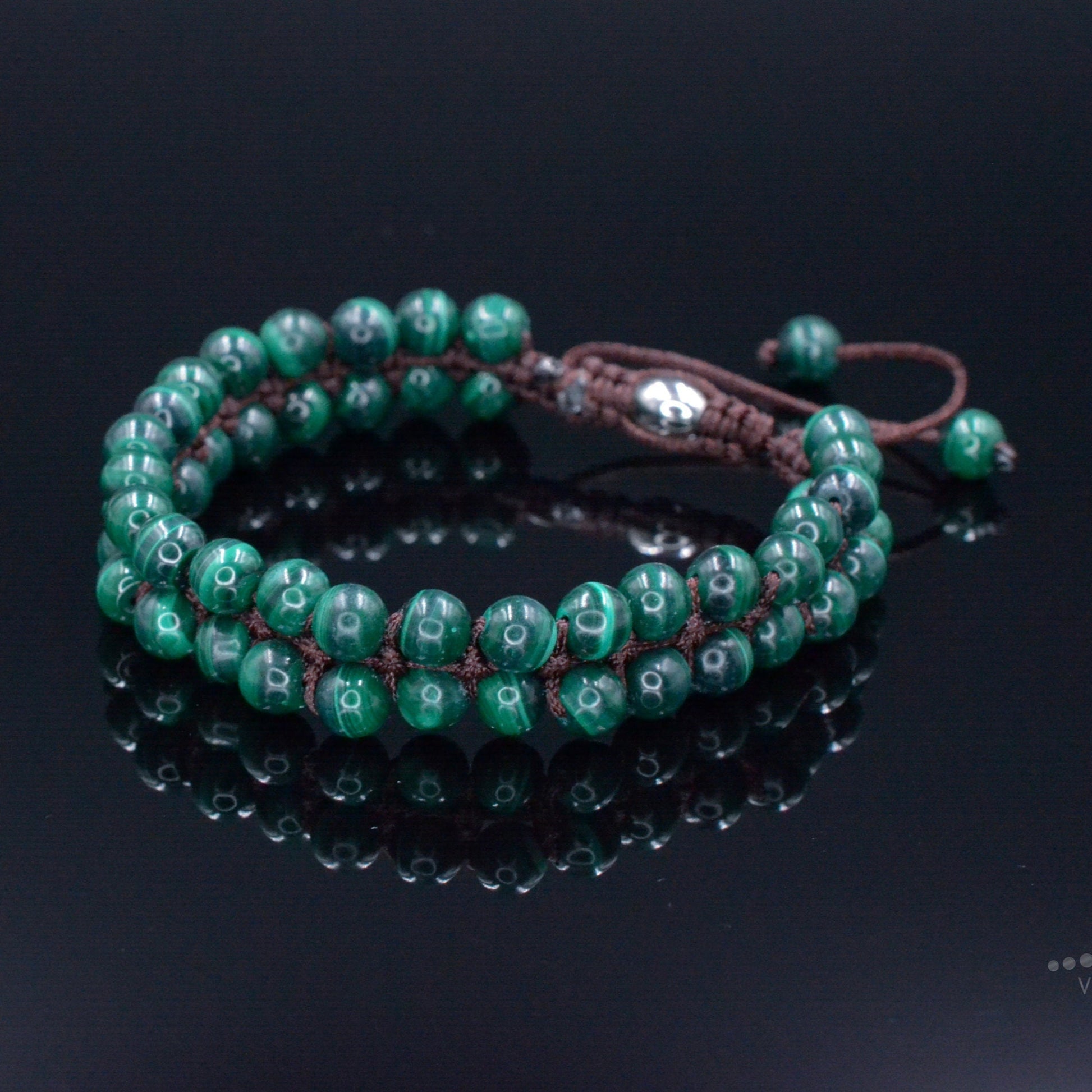 Malachite Minimalist Bracelet - Men's Double Row Adjustable Bracelet - Christmas Gift Men - Two Row Macrame Bracelet - Gemstone Bracelet - Shamballa Bracelet - Birthstone Bracelet - Gemstone Bracelet Men - Chakra Bracelet - Macrame Bracelet - Healing Bracelet - Valinde - Shamballa Bracelet - Birthstone Bracelet - Gemstone Bracelet Men - Chakra Bracelet - Macrame Bracelet - Healing Bracelet - Valinde
