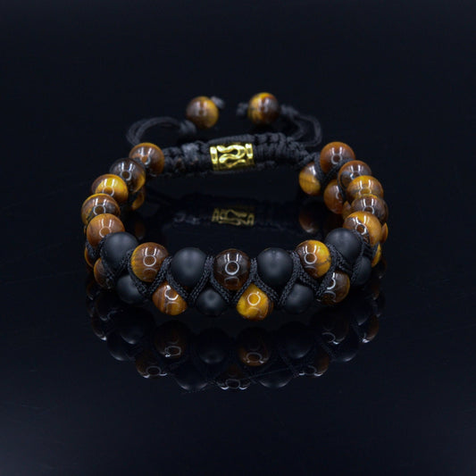 Herren Armband Zweireihiges Armband Tigerauge Armband Edelstein Armband Makramee Armband Onyx Armband Perlenarmband Geschenk für Männer  - Shamballa Bracelet - Birthstone Bracelet - Gemstone Bracelet Men - Chakra Bracelet - Macrame Bracelet - Healing Bracelet - Valinde - Shamballa Bracelet - Birthstone Bracelet - Gemstone Bracelet Men - Chakra Bracelet - Macrame Bracelet - Healing Bracelet - Valinde