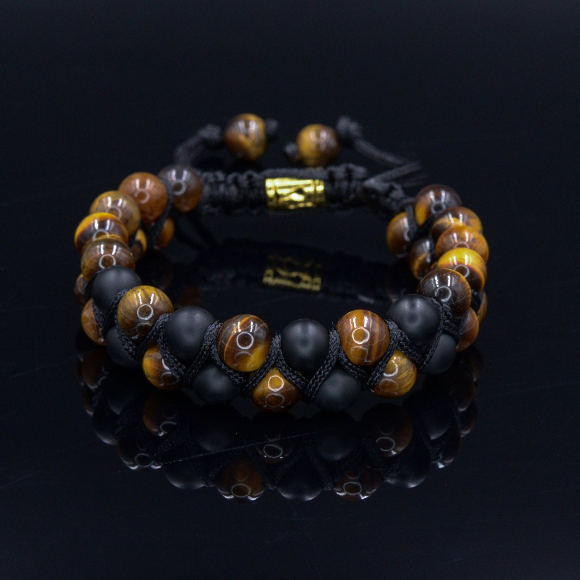 Herren Armband Zweireihiges Armband Tigerauge Armband Edelstein Armband Makramee Armband Onyx Armband Perlenarmband Geschenk für Männer  - Shamballa Bracelet - Birthstone Bracelet - Gemstone Bracelet Men - Chakra Bracelet - Macrame Bracelet - Healing Bracelet - Valinde - Shamballa Bracelet - Birthstone Bracelet - Gemstone Bracelet Men - Chakra Bracelet - Macrame Bracelet - Healing Bracelet - Valinde
