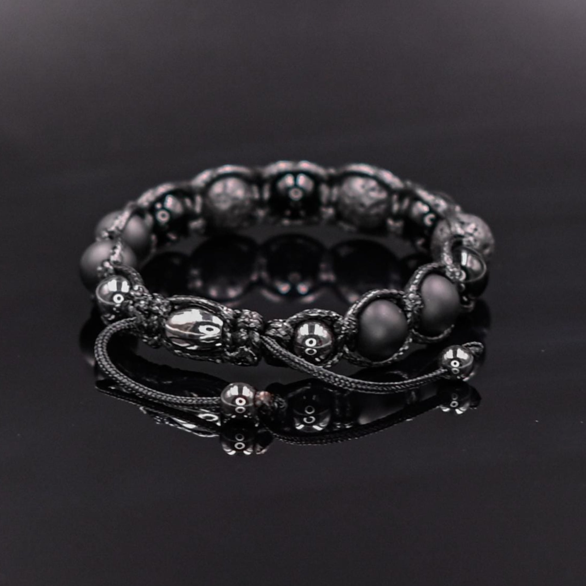 Men's Agate Bracelet Black Bracelet Onyx Beaded Bracelet Gift for Men Gemstone Bracelet Beaded Bracelet Lava Stone Bracelet Macrame - Shamballa Bracelet - Mantra Bracelet  -  Yoga Bracelet -  Birthstone Bracelet - Gemstone Bracelet Men - Chakra Bracelet - Macrame Bracelet - Healing Bracelet - Gift for Father - Gift For Men - Valinde
