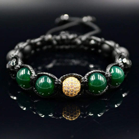 Men's Green Agate Bracelet Cubic Zirconia Bracelet Macrame Beaded Bracelet Faceted Agate Beads Bracelet Zirconia Bracelet Stone Bracelet - Shamballa Bracelet - Birthstone Bracelet - Gemstone Bracelet Men - Chakra Bracelet - Macrame Bracelet - Healing Bracelet - Valinde - Shamballa Bracelet - Birthstone Bracelet - Gemstone Bracelet Men - Chakra Bracelet - Macrame Bracelet - Healing Bracelet - Valinde