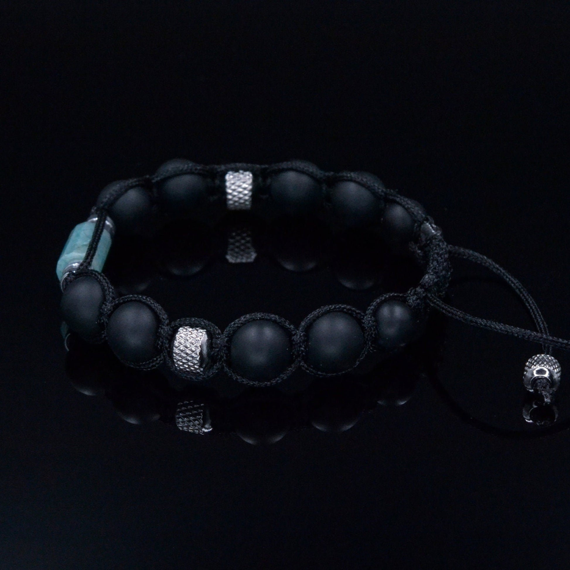 Men Amazonite Bead Bracelet - Black Onyx Adjustable Bracelet - Steel Beaded Bracelet - Gift for Men - Macrame Bracelet - Onyx Bracelet - Shamballa Bracelet - Birthstone Bracelet - Gemstone Bracelet Men - Chakra Bracelet - Macrame Bracelet - Healing Bracelet - Valinde - Shamballa Bracelet - Birthstone Bracelet - Gemstone Bracelet Men - Chakra Bracelet - Macrame Bracelet - Healing Bracelet - Valinde
