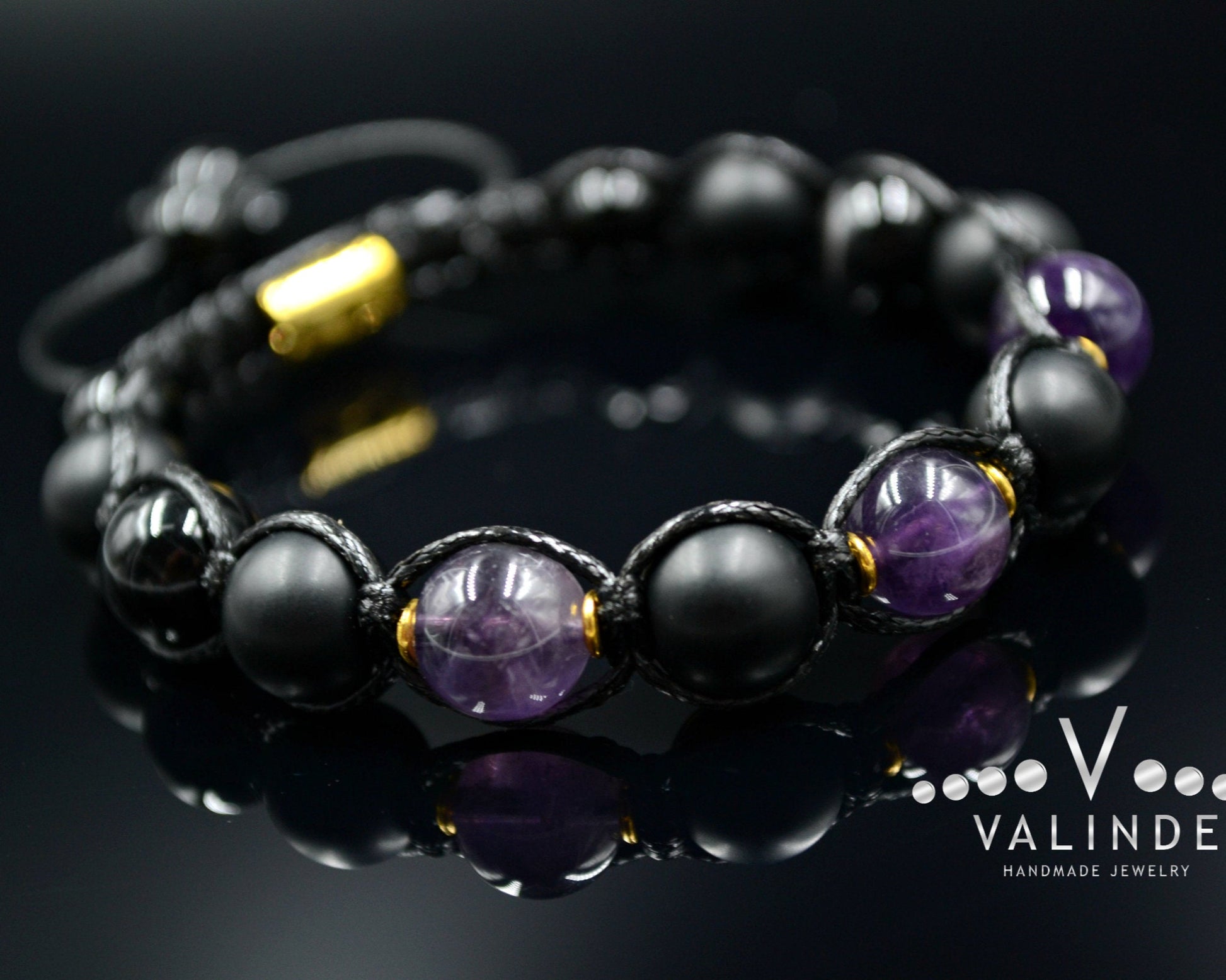 Men's Amethyst Bracelet Gemstone Bracelet Beaded Bracelet Gift for Men Macrame Bracelet Onyx Bracelet Agate Bracelet Adjustable Bracelett - Shamballa Bracelet - Birthstone Bracelet - Gemstone Bracelet Men - Chakra Bracelet - Macrame Bracelet - Healing Bracelet - Valinde - Shamballa Bracelet - Birthstone Bracelet - Gemstone Bracelet Men - Chakra Bracelet - Macrame Bracelet - Healing Bracelet - Valinde
