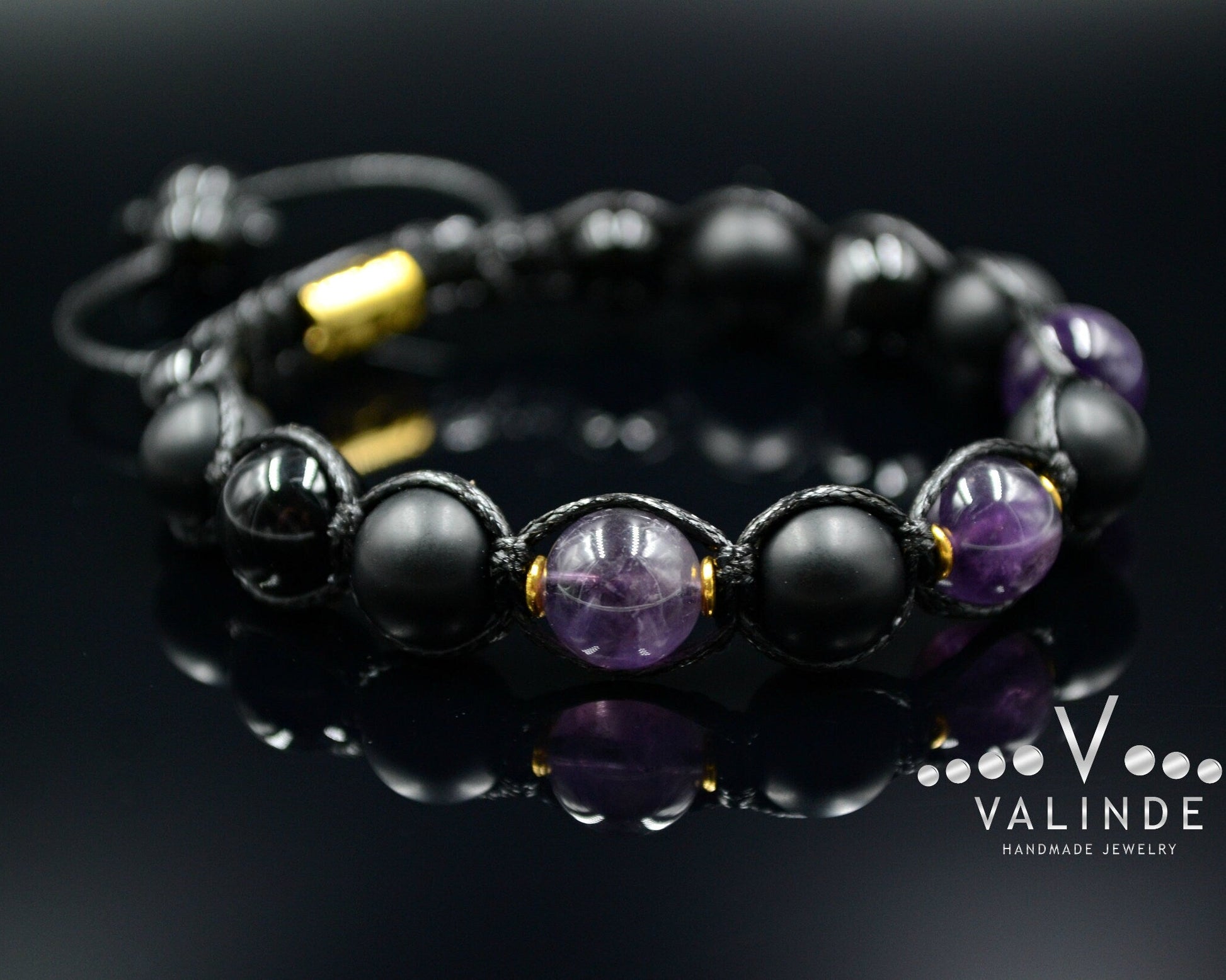 Men's Amethyst Bracelet Gemstone Bracelet Beaded Bracelet Gift for Men Macrame Bracelet Onyx Bracelet Agate Bracelet Adjustable Bracelett - Shamballa Bracelet - Birthstone Bracelet - Gemstone Bracelet Men - Chakra Bracelet - Macrame Bracelet - Healing Bracelet - Valinde - Shamballa Bracelet - Birthstone Bracelet - Gemstone Bracelet Men - Chakra Bracelet - Macrame Bracelet - Healing Bracelet - Valinde
