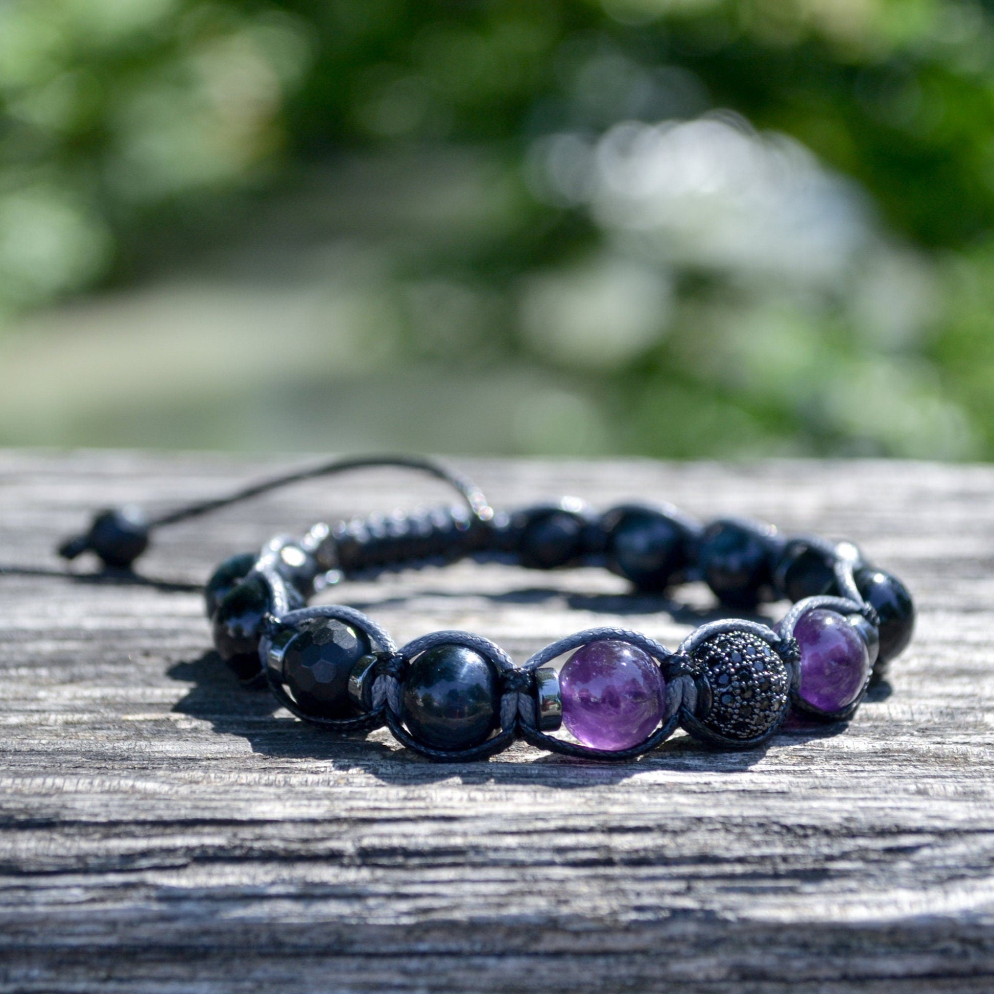 Men's Blue Tiger's Eye Bracelet - Amethyst Black Onyx Crystal Bracelet - Gift for Men - Adjustable Beaded Bracelet for Men - Men's Gift - Shamballa Bracelet - Birthstone Bracelet - Gemstone Bracelet Men - Chakra Bracelet - Macrame Bracelet - Healing Bracelet - Valinde - Shamballa Bracelet - Birthstone Bracelet - Gemstone Bracelet Men - Chakra Bracelet - Macrame Bracelet - Healing Bracelet - Valinde
