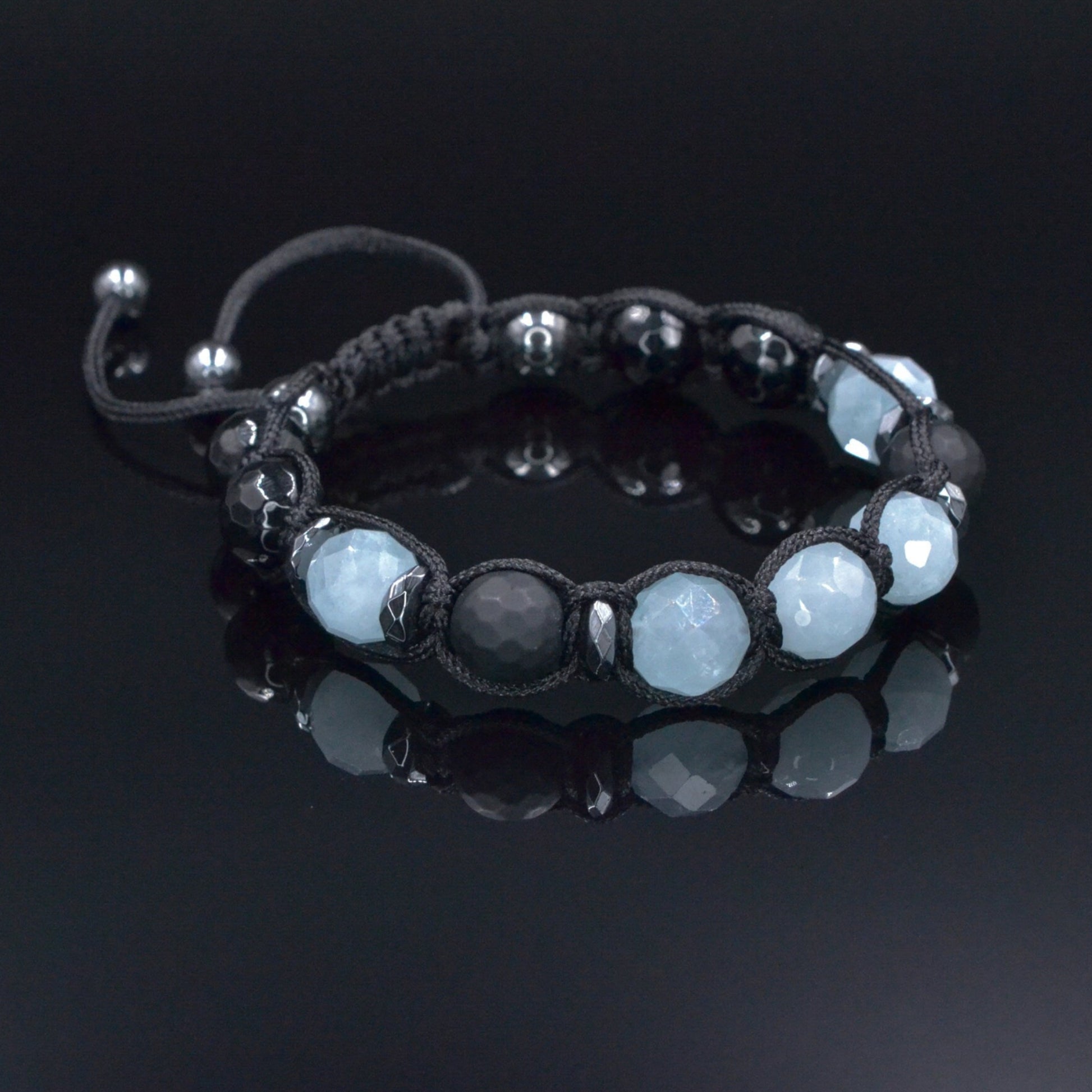 Men's Aquamarine Citrine Bracelet, Labradorite Onyx Crystal Bracelet, Adjustable Braided Bracelet, Gift for Men, Macrame Gemstone Bracelet Aquamarine Braided Bracelet, Men's Black Onyx Gemstone Bracelet,Gift for Men,Adjustable Macrame Crystal Bracelet,Christmas Gift,Gift for Him - Shamballa Bracelet - Mantra Bracelet  -  Birthstone Bracelet - Gemstone Bracelet Men - Chakra Bracelet - Macrame Bracelet - Healing Bracelet - Valinde
